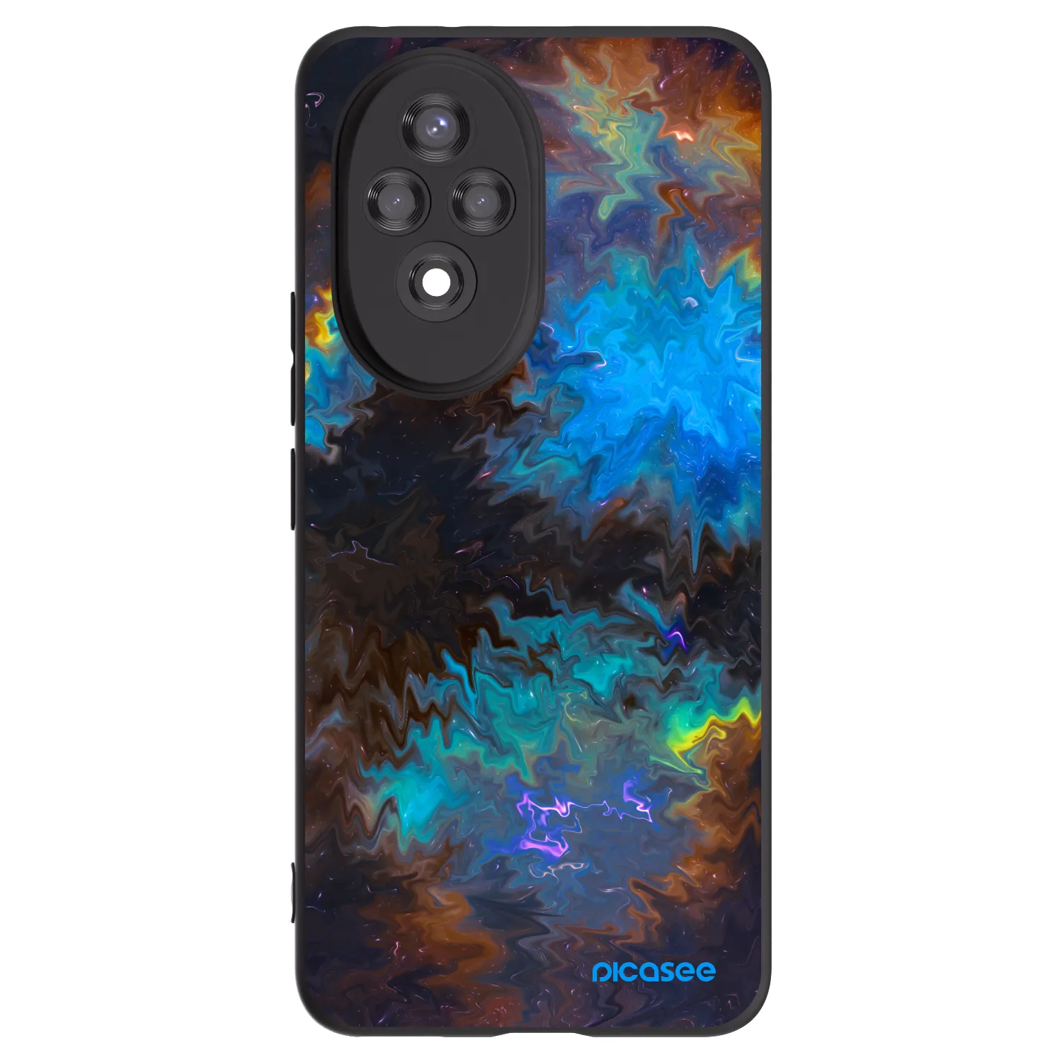 Picasee Μαύρη θήκη σιλικόνης για Honor 200 5G - Space