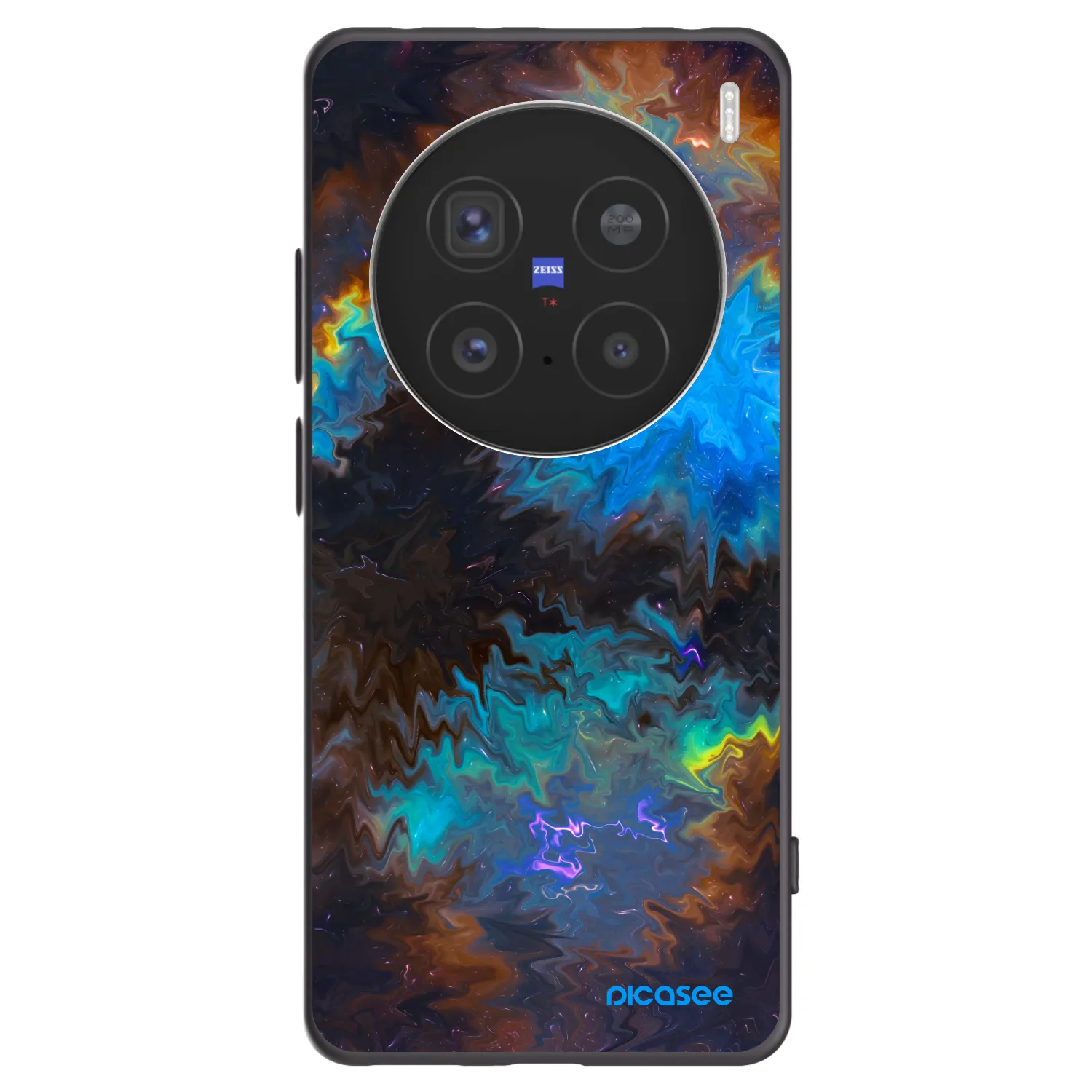 Picasee Μαύρη θήκη σιλικόνης για Vivo X200 Pro - Space