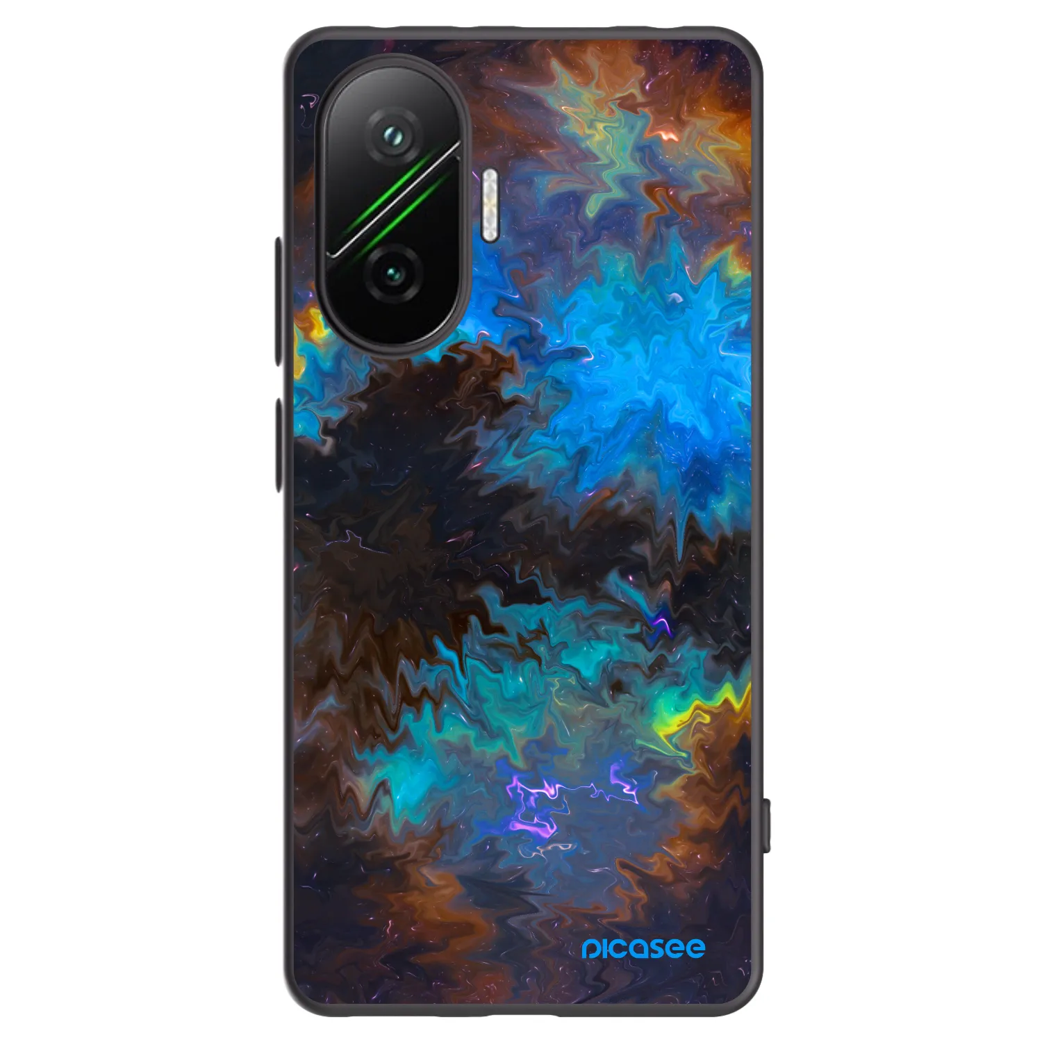 Picasee Μαύρη θήκη σιλικόνης για Xiaomi Poco F7 5G - Space