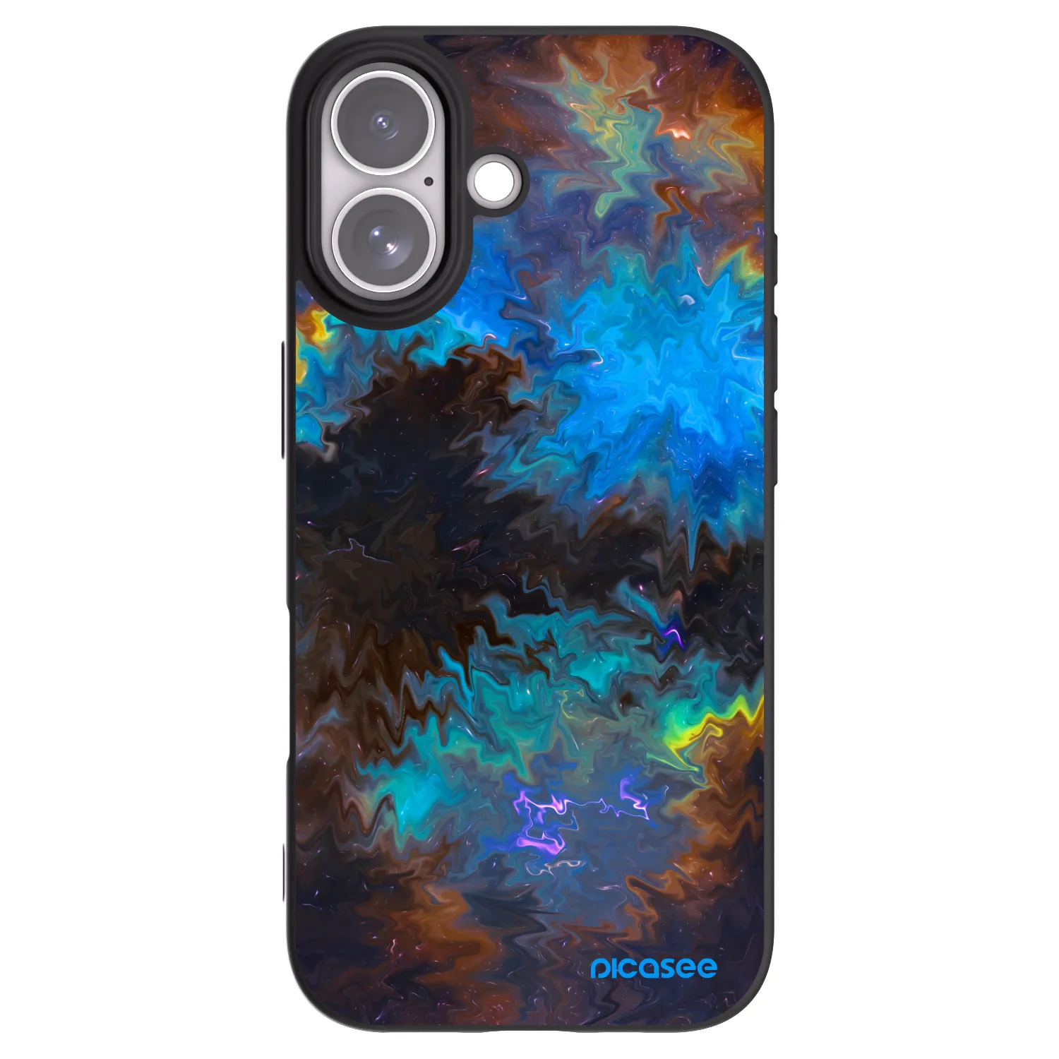 Picasee Μαύρη θήκη σιλικόνης για Apple iPhone 17 - Space