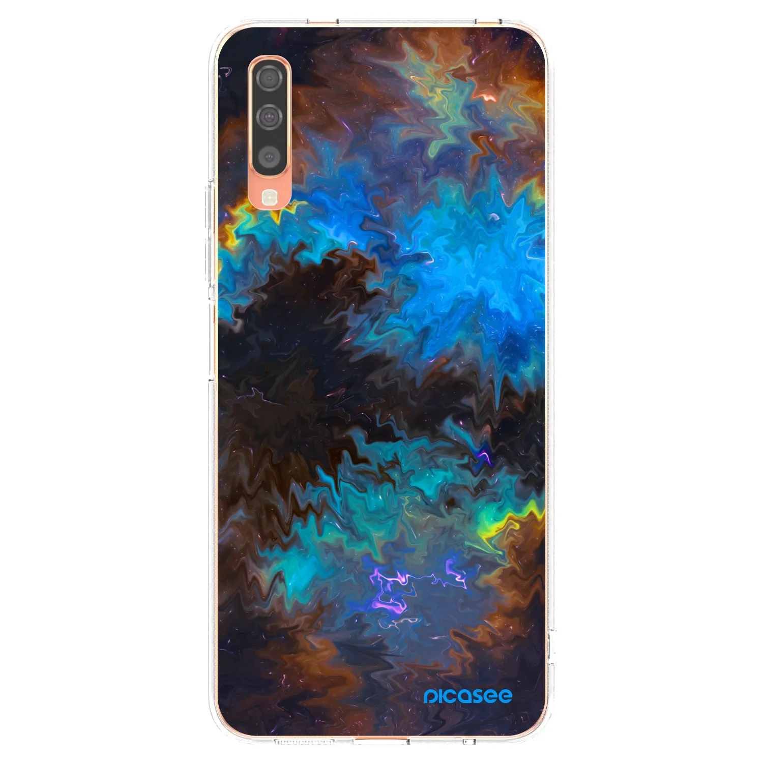 Picasee διαφανής θήκη σιλικόνης Samsung Galaxy A70 A705F - Space