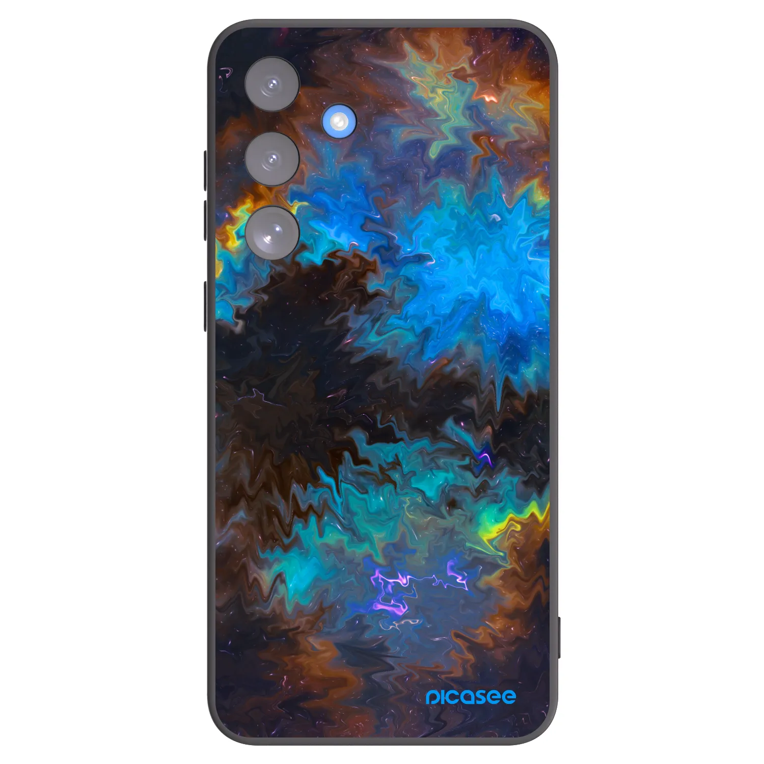 Picasee Μαύρη θήκη σιλικόνης για Samsung Galaxy S25 FE 5G - Space
