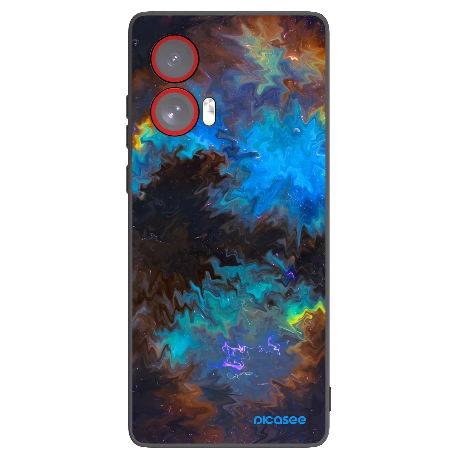 Picasee Μαύρη θήκη σιλικόνης για Motorola Edge 50 Fusion - Space