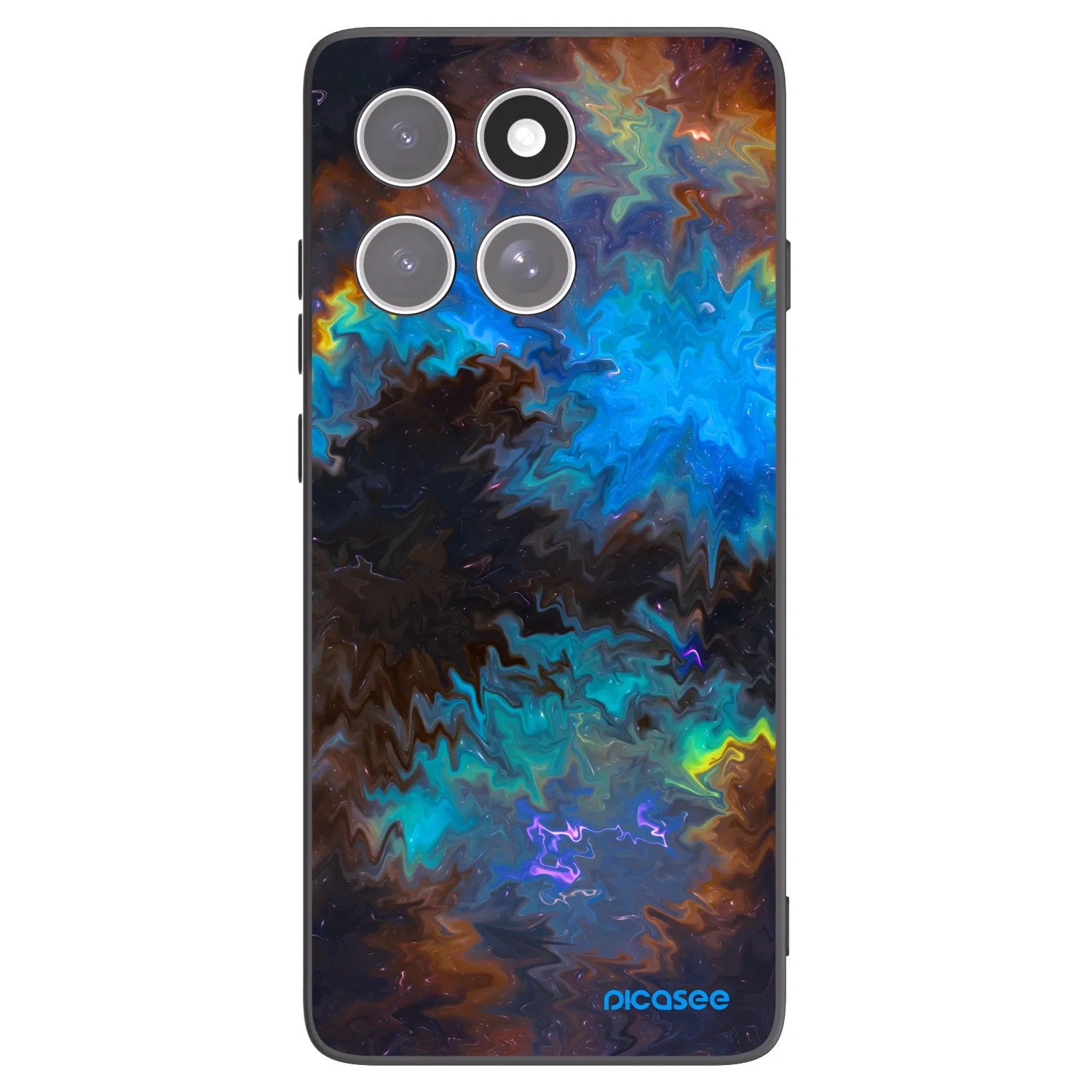 Picasee Μαύρη θήκη σιλικόνης για Motorola Edge 60 Fusion - Space