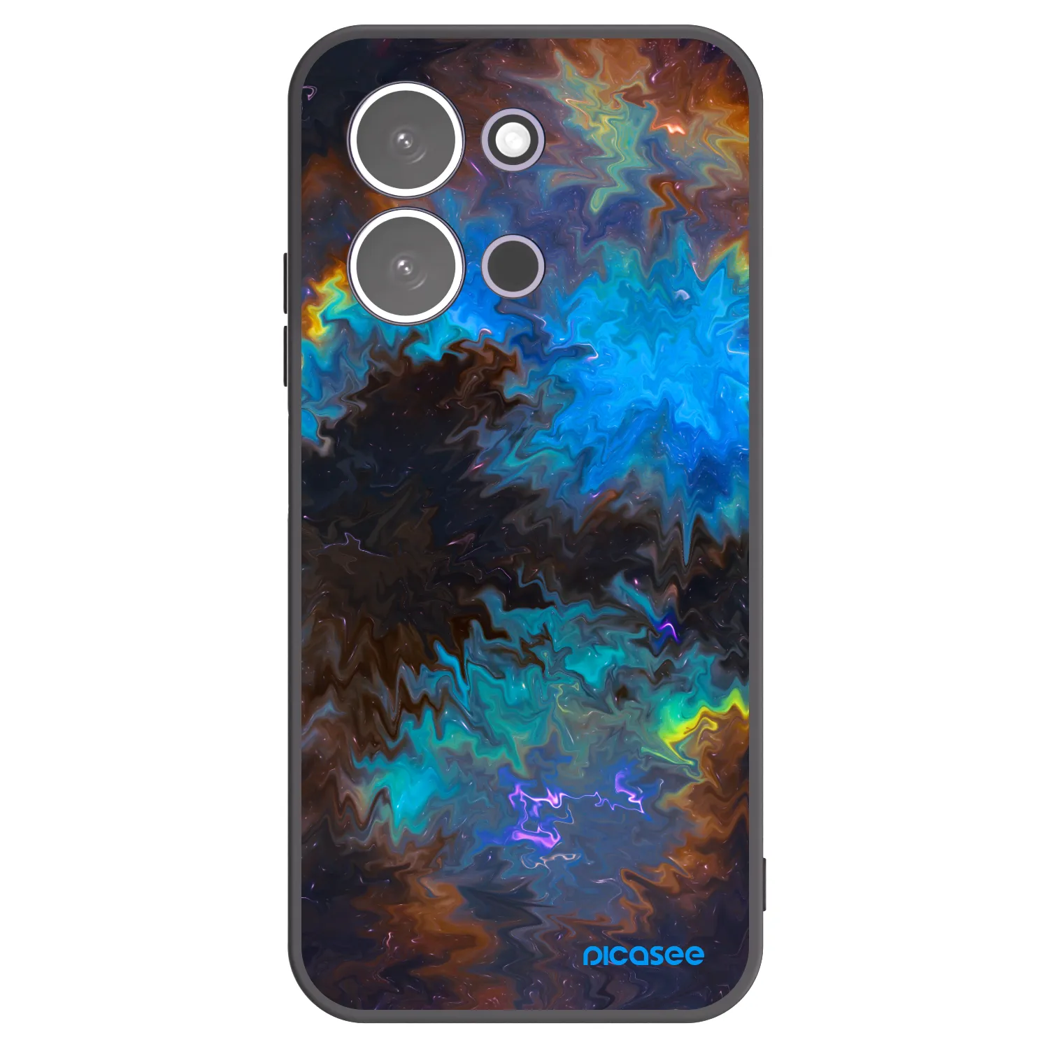 Picasee Μαύρη θήκη σιλικόνης για Xiaomi Redmi 15C 5G - Space