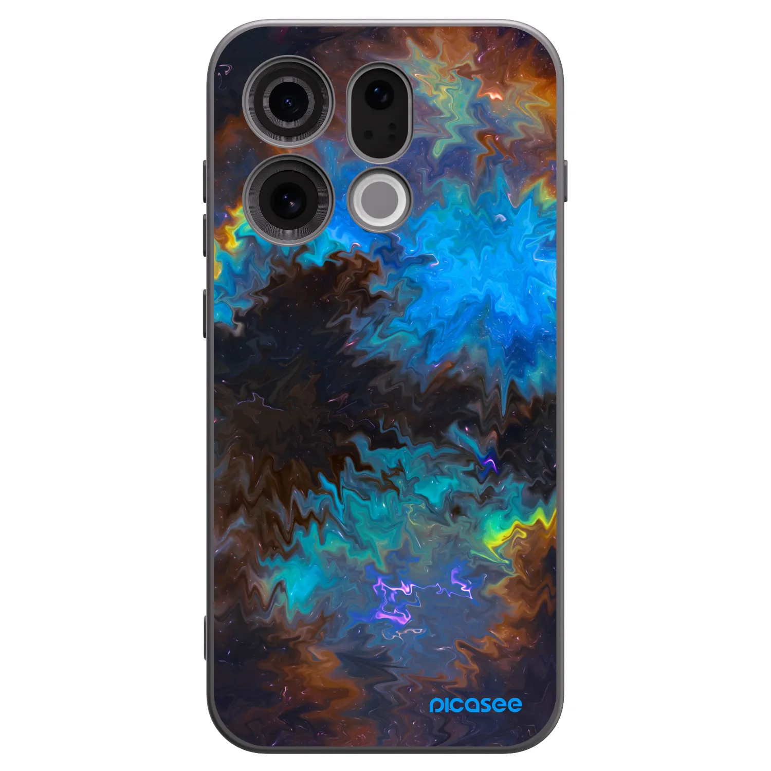 Picasee Μαύρη θήκη σιλικόνης για OPPO Find X9 - Space