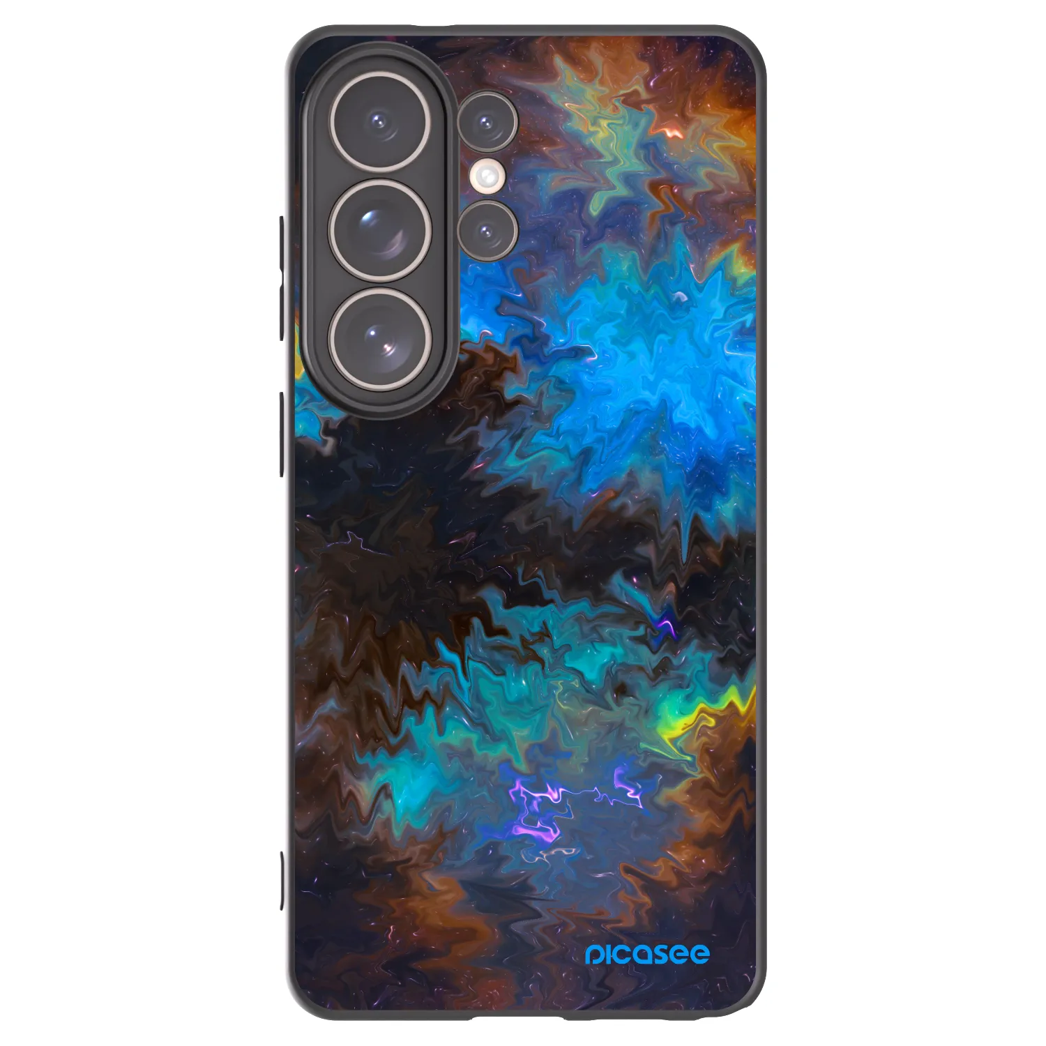 Picasee Μαύρη θήκη σιλικόνης για Samsung Galaxy S26 Ultra - Space