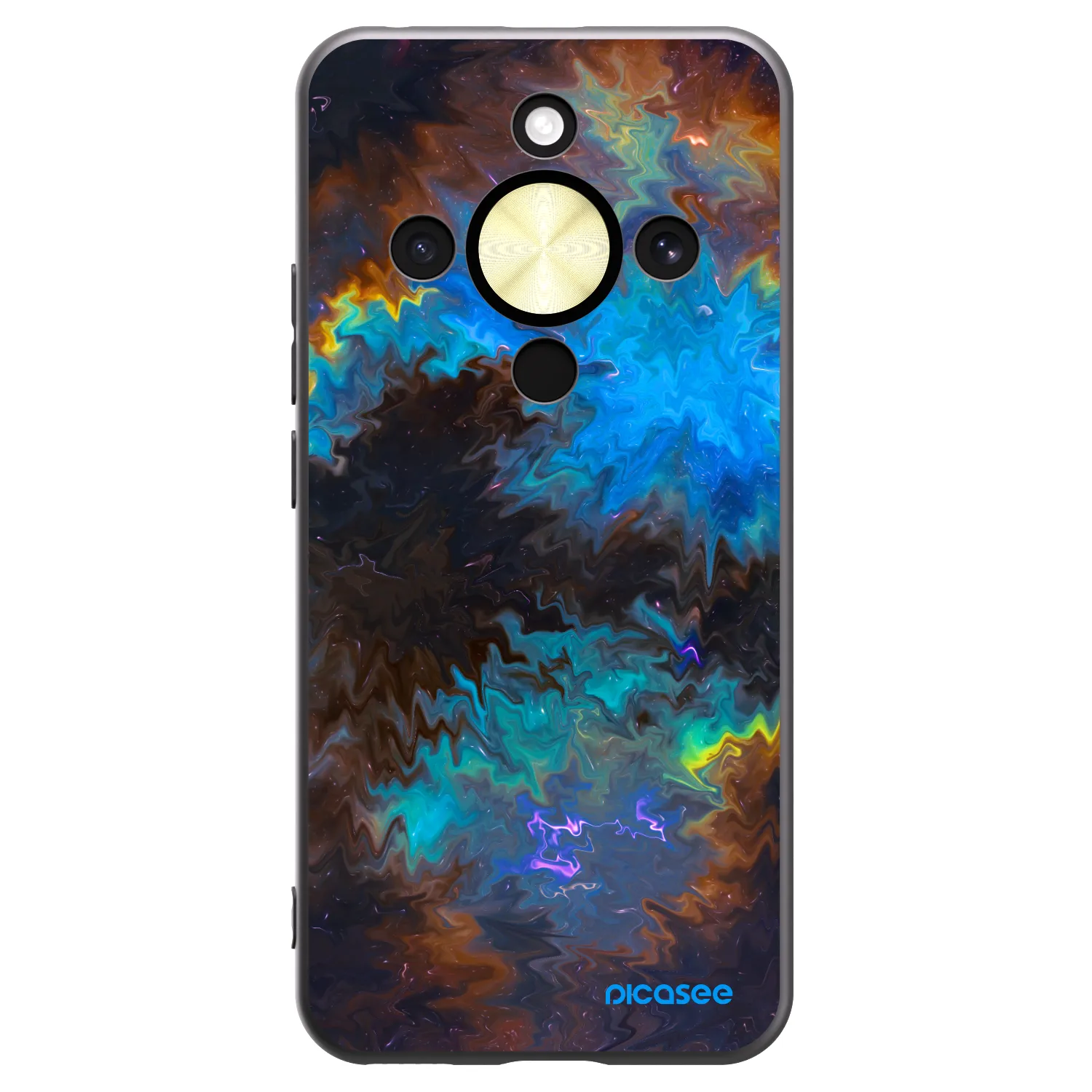 Picasee Μαύρη θήκη σιλικόνης για Honor Magic8 Lite 5G - Space