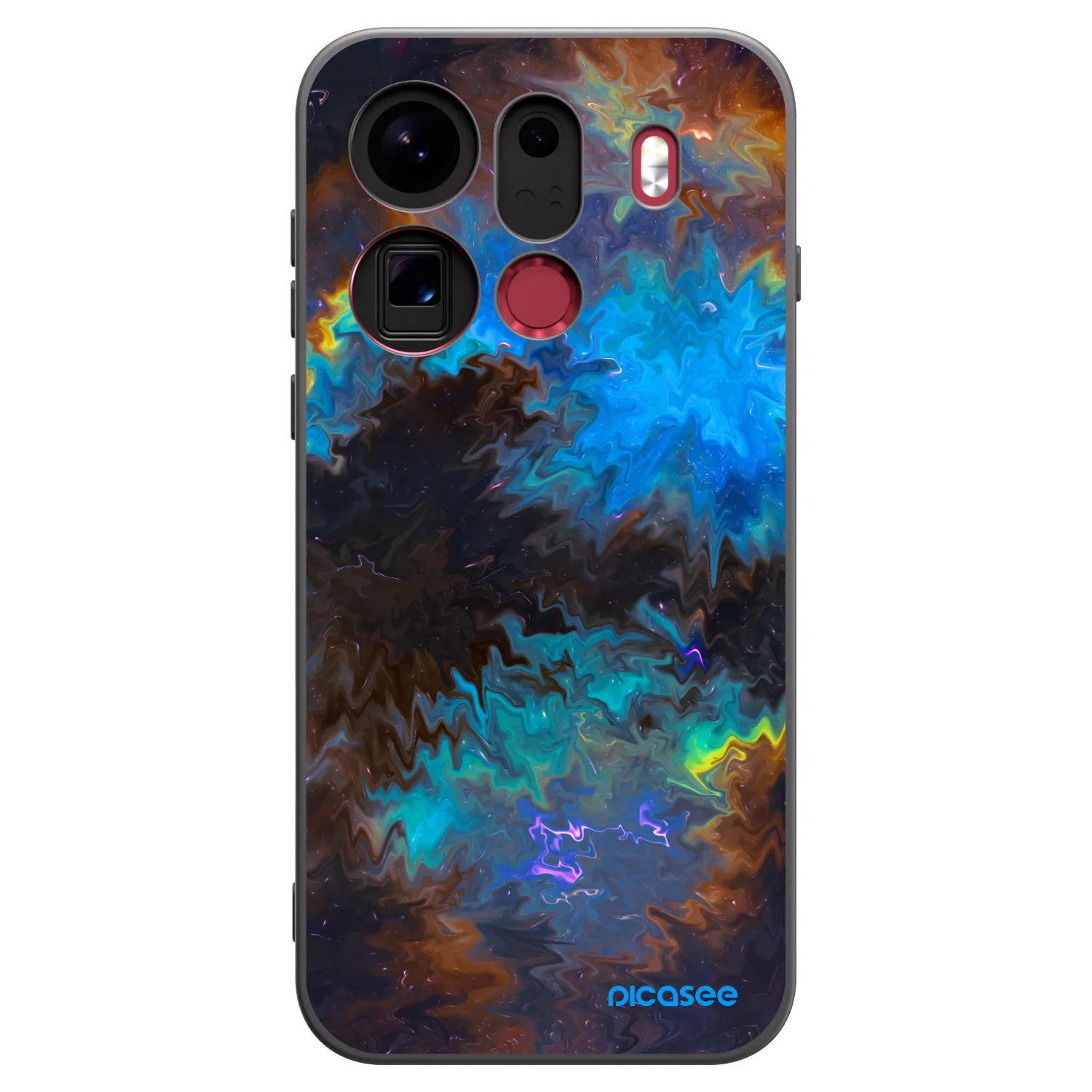 Picasee Μαύρη θήκη σιλικόνης για OPPO Find X9 Pro - Space