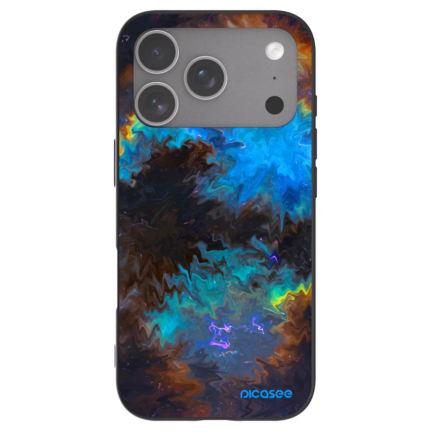 Picasee Μαύρη θήκη σιλικόνης για Apple iPhone 18 Pro - Space