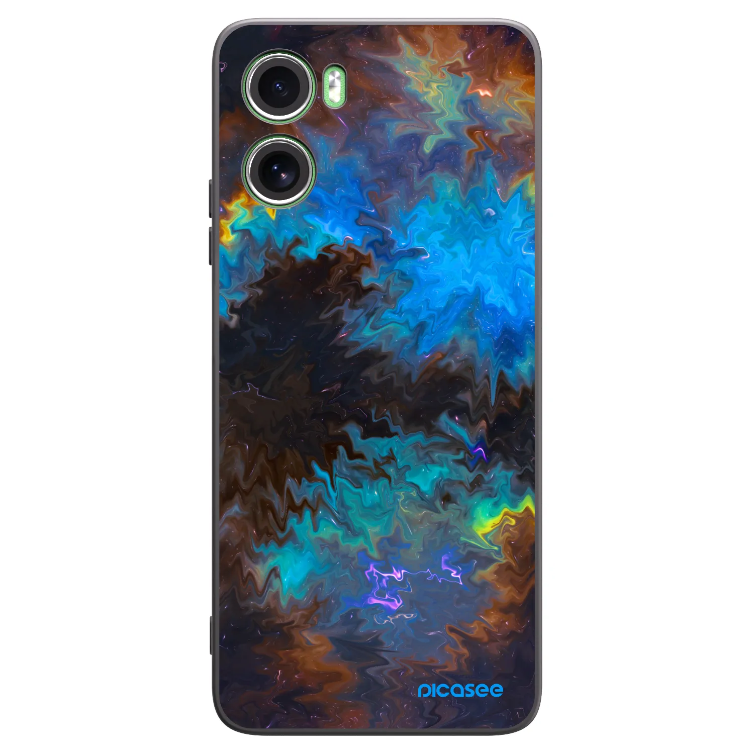 Picasee Μαύρη θήκη σιλικόνης για Motorola Moto G06 - Space