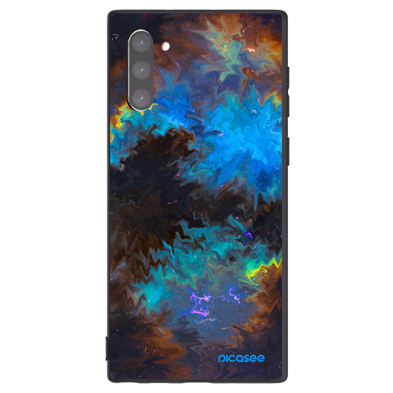 Picasee Μαύρη θήκη σιλικόνης για Samsung Galaxy Note 10 N970F - Space