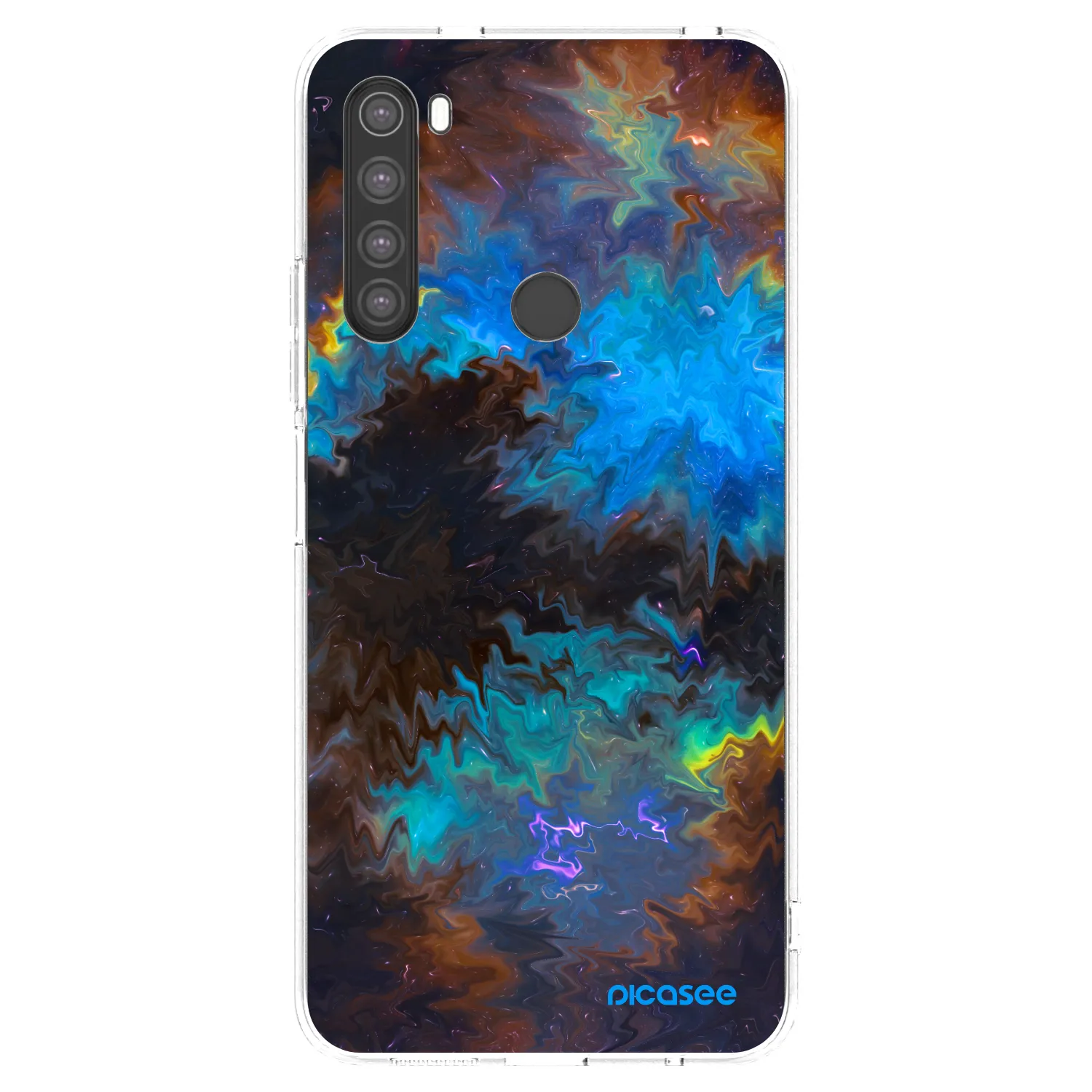 Picasee διαφανής θήκη σιλικόνης Xiaomi Redmi Note 8 - Space