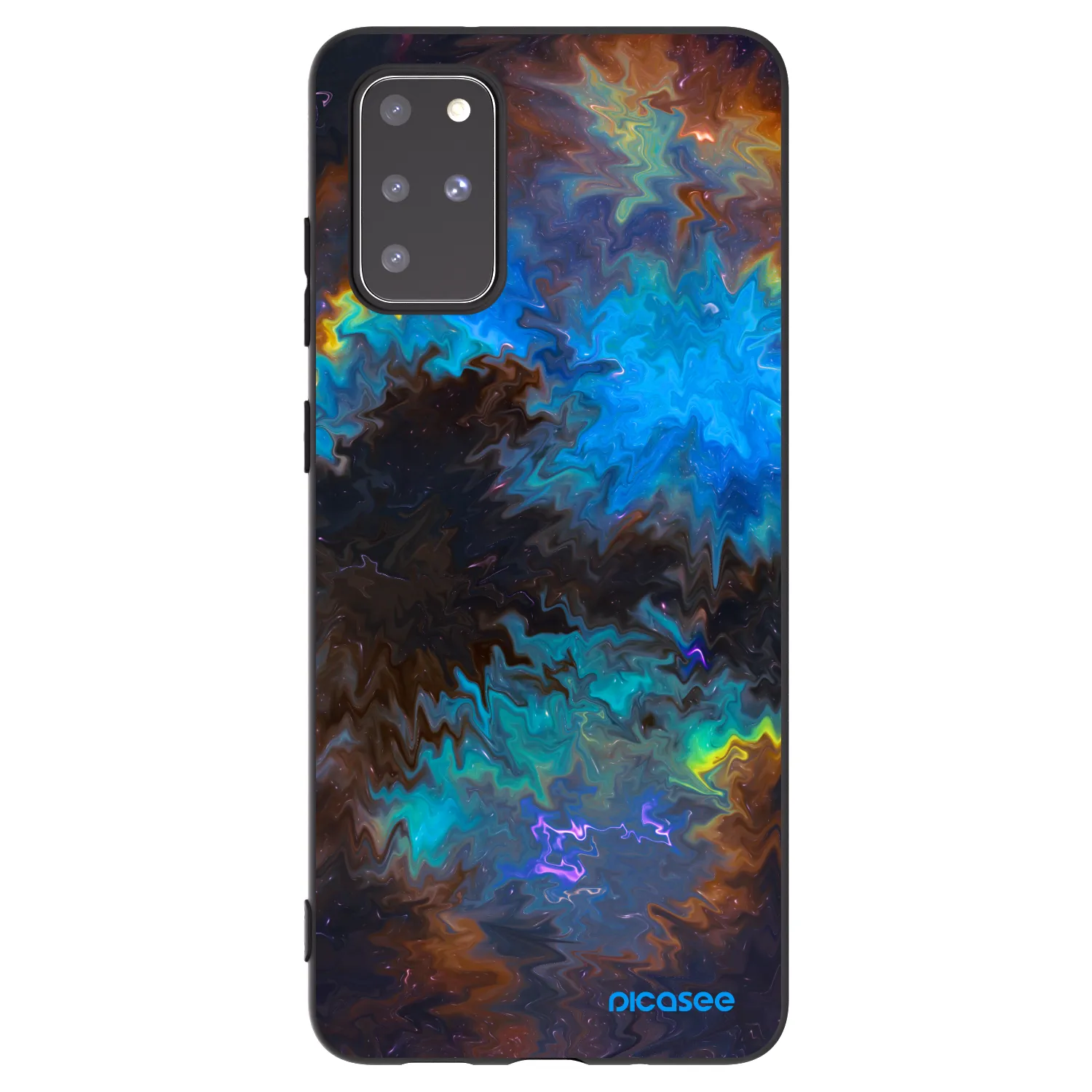 Picasee Μαύρη θήκη σιλικόνης για Samsung Galaxy S20+ G985F - Space