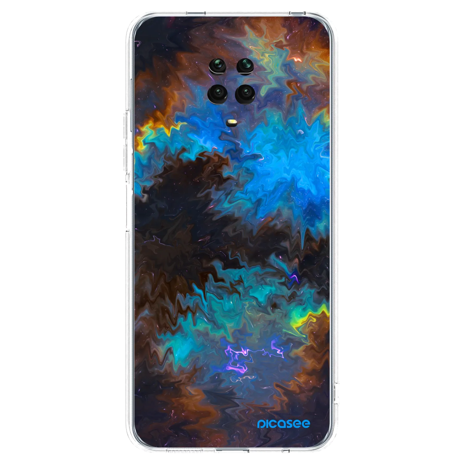 Picasee διαφανής θήκη σιλικόνης Xiaomi Redmi Note 9 Pro - Space