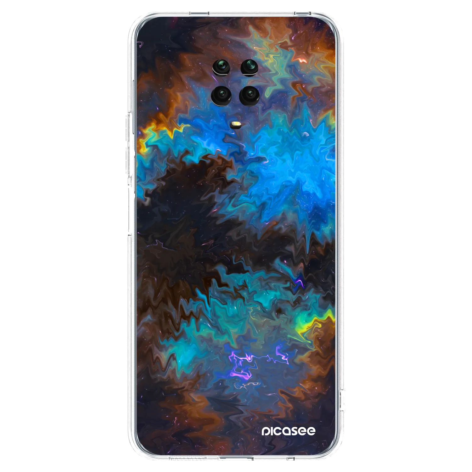 Picasee διαφανής θήκη σιλικόνης Xiaomi Redmi Note 9S - Space