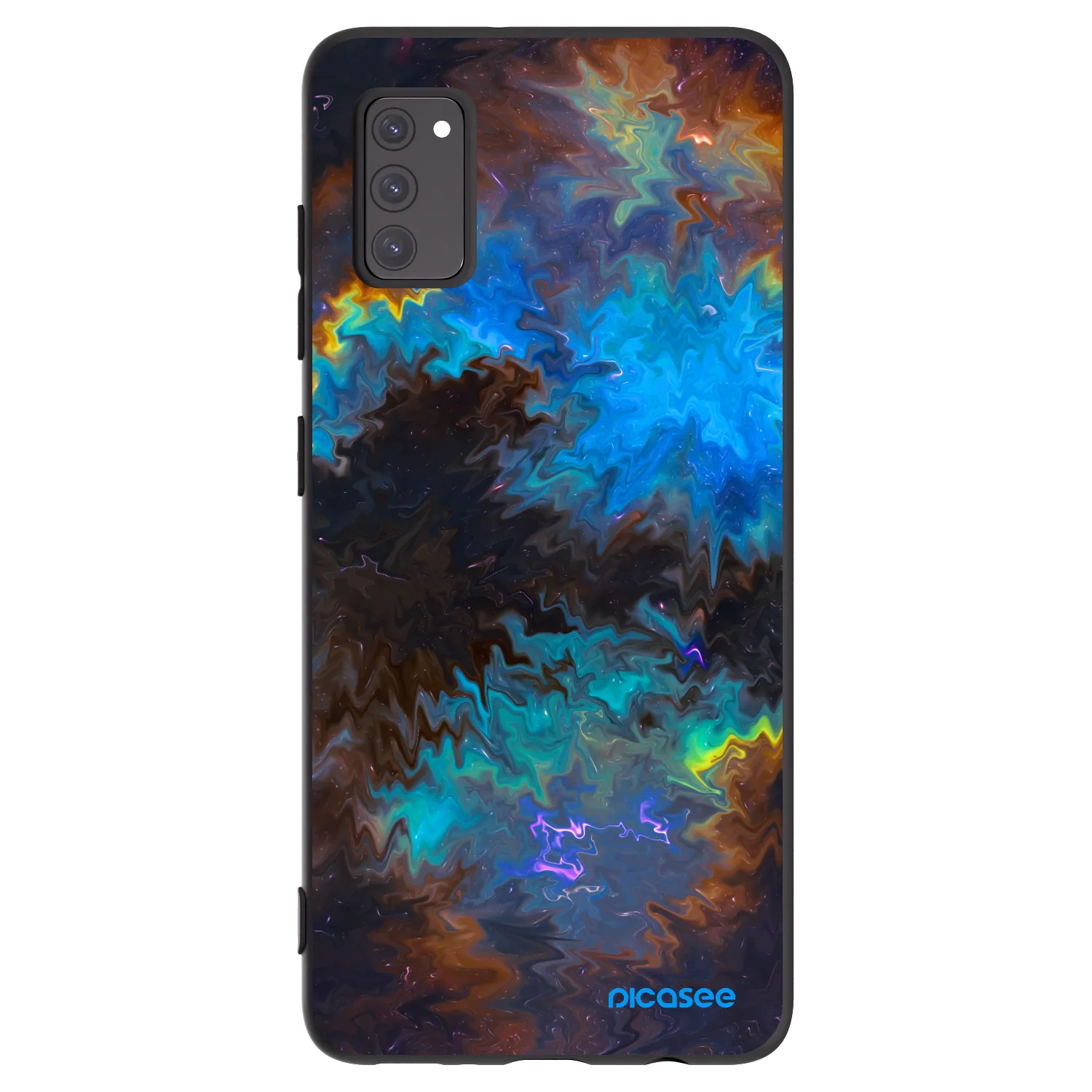 Picasee Μαύρη θήκη σιλικόνης για Samsung Galaxy A41 A415F - Space