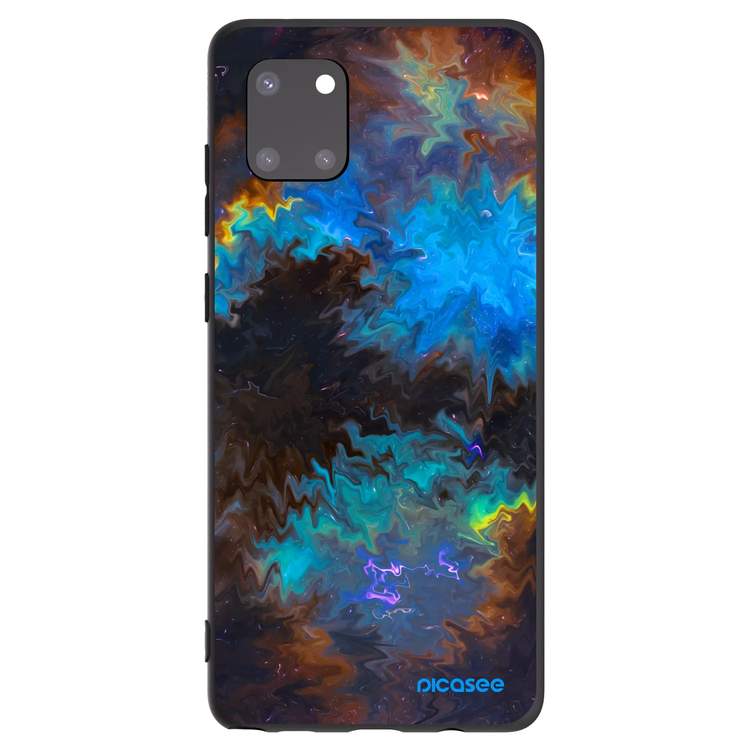 Picasee Μαύρη θήκη σιλικόνης για Samsung Galaxy Note 10 Lite N770F - Space
