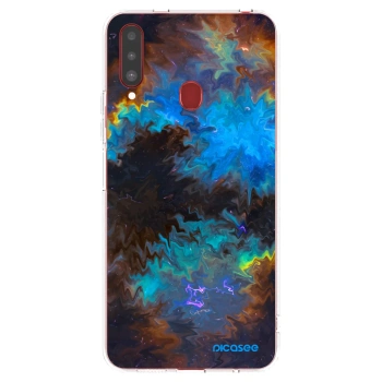 Picasee διαφανής θήκη σιλικόνης Samsung Galaxy A20s - Space