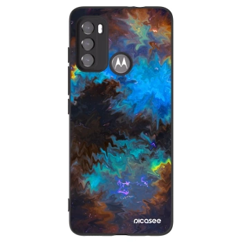Picasee Μαύρη θήκη σιλικόνης για Motorola Moto G60 - Space