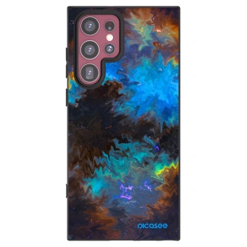 Picasee Μαύρη θήκη σιλικόνης για Samsung Galaxy S22 Ultra 5G - Space