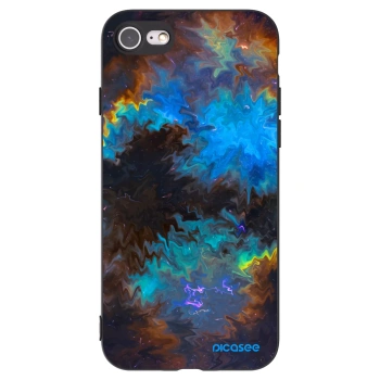 Picasee Μαύρη θήκη σιλικόνης για Apple iPhone SE 2022 - Space