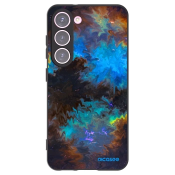 Picasee Μαύρη θήκη σιλικόνης για Samsung Galaxy S23 5G - Space