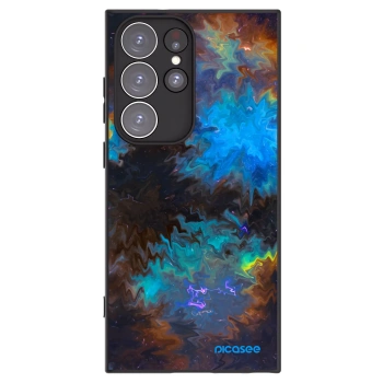 Picasee Μαύρη θήκη σιλικόνης για Samsung Galaxy S23 Ultra 5G - Space