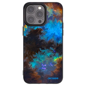 Picasee Μαύρη θήκη σιλικόνης για Apple iPhone 15 Pro Max - Space