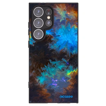 Picasee Μαύρη θήκη σιλικόνης για Samsung Galaxy S24 Ultra S928B 5G - Space