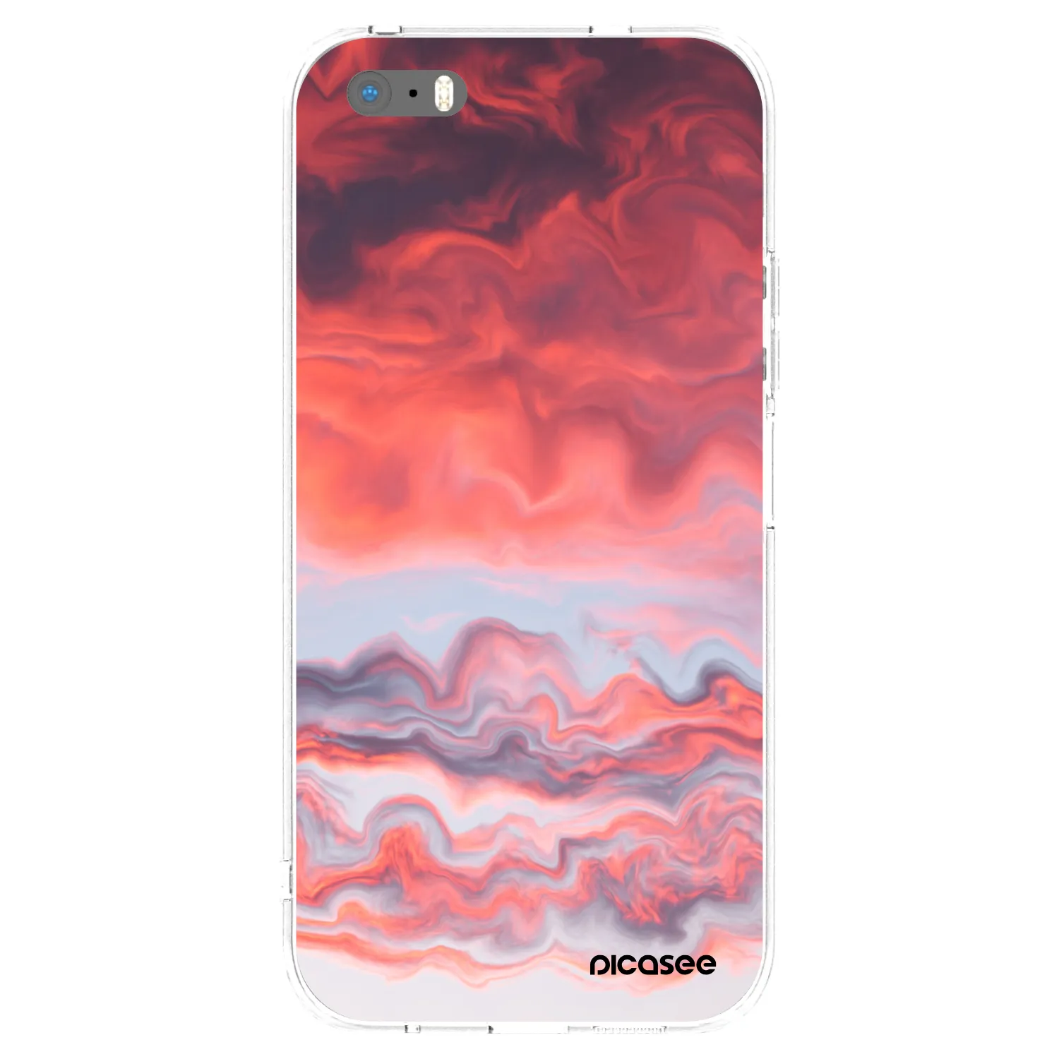 Picasee διαφανής θήκη σιλικόνης Apple iPhone 5/5S/SE - Sunset