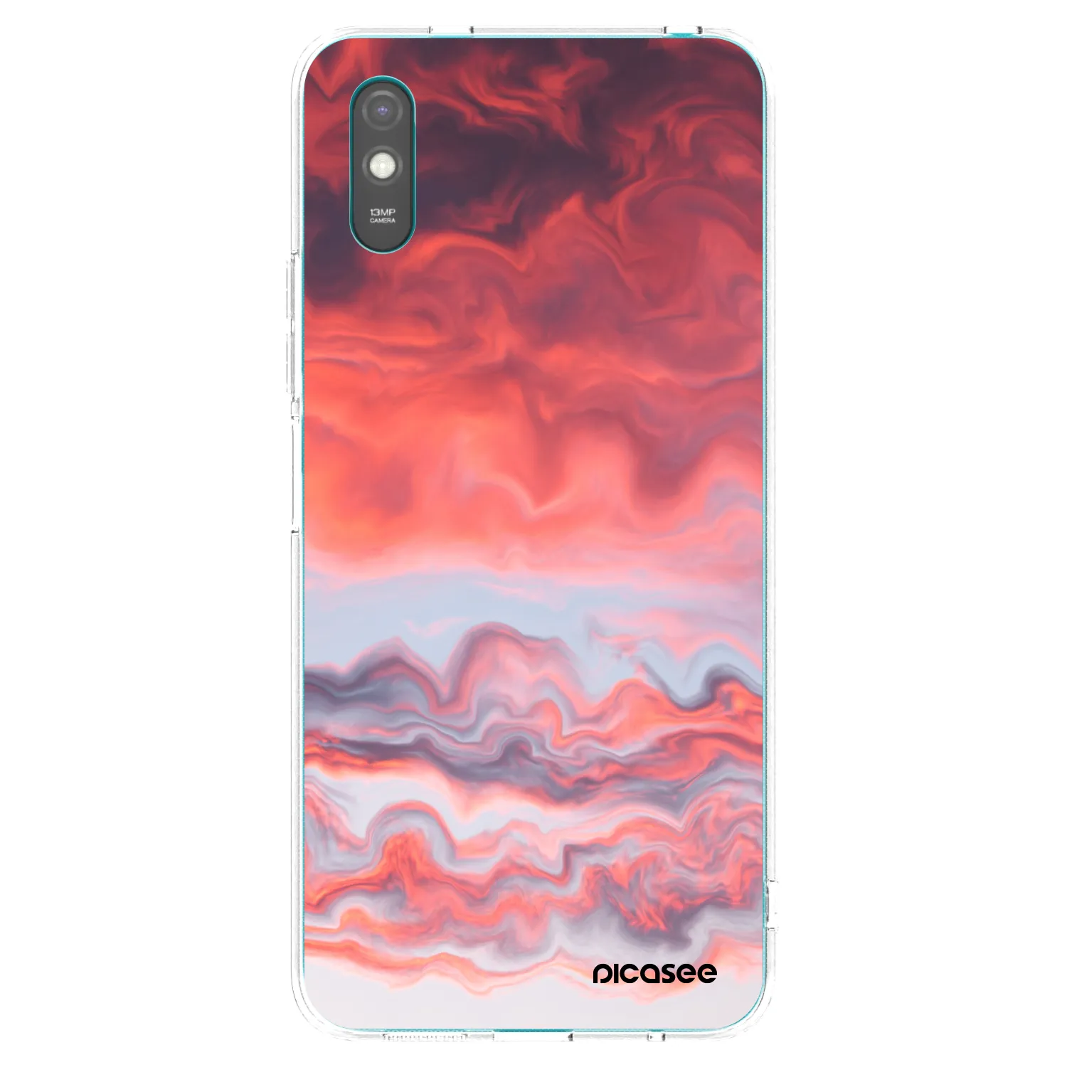 Picasee διαφανής θήκη σιλικόνης Xiaomi Redmi 9A - Sunset