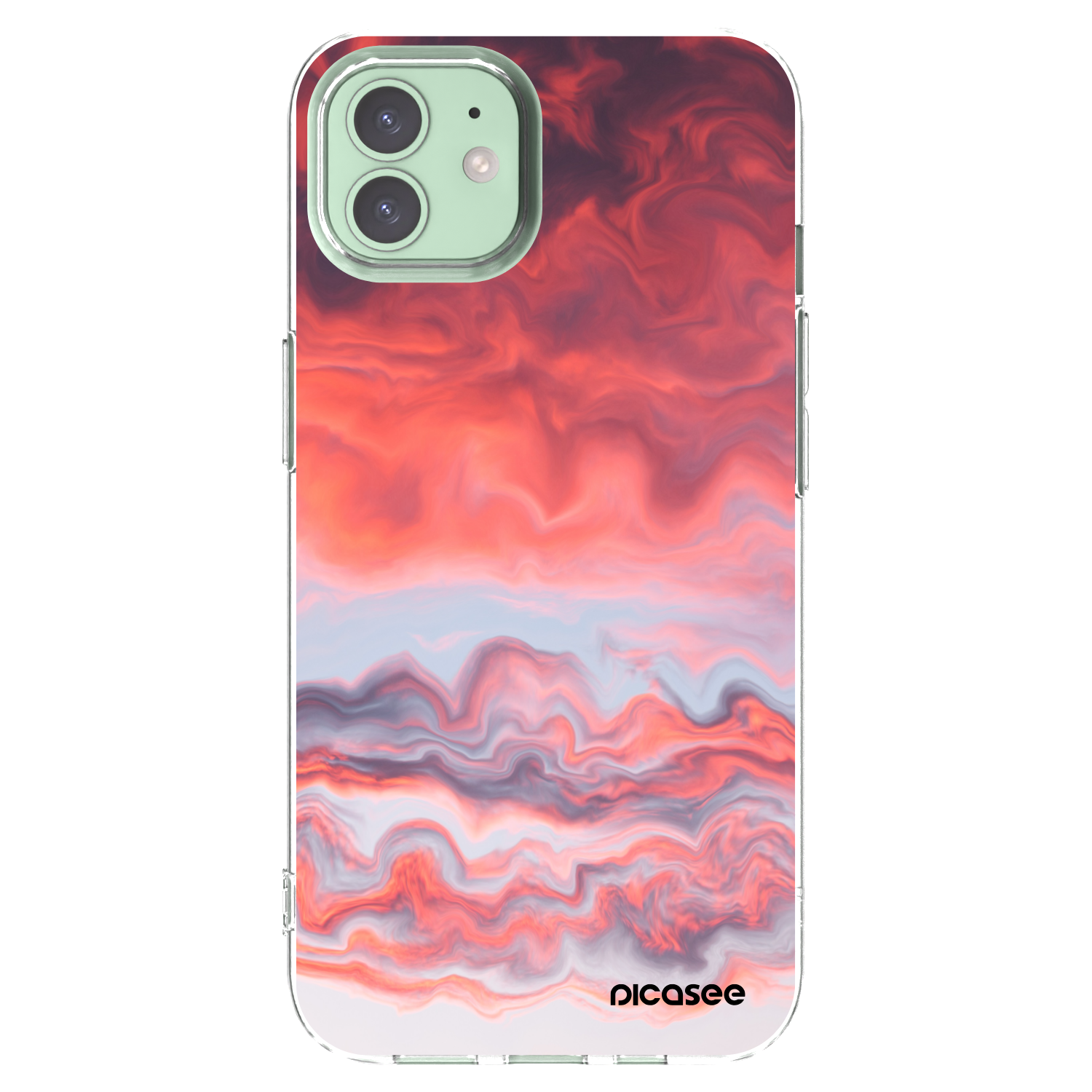 Picasee διαφανής θήκη σιλικόνης Apple iPhone 12 Pro - Sunset