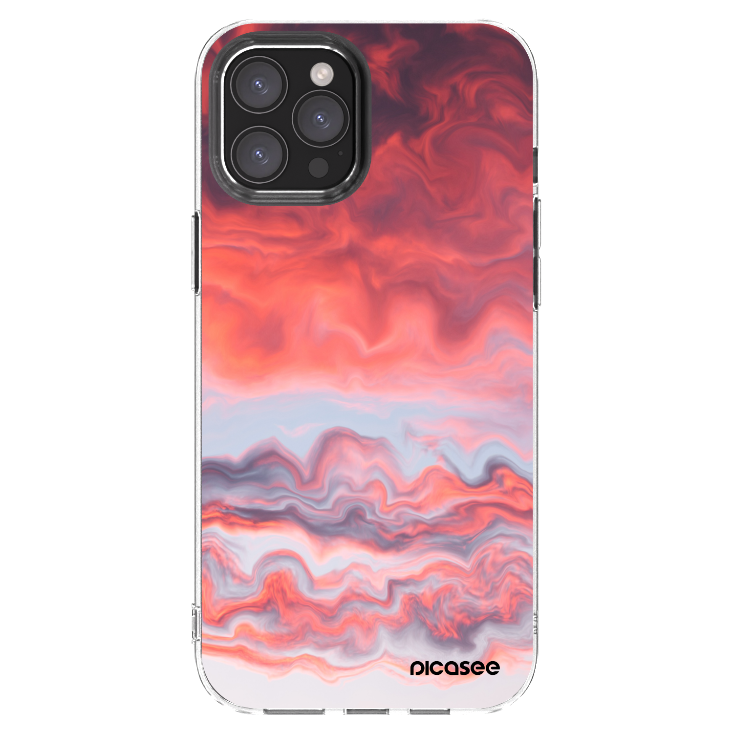 Picasee διαφανής θήκη σιλικόνης Apple iPhone 12 Pro Max - Sunset