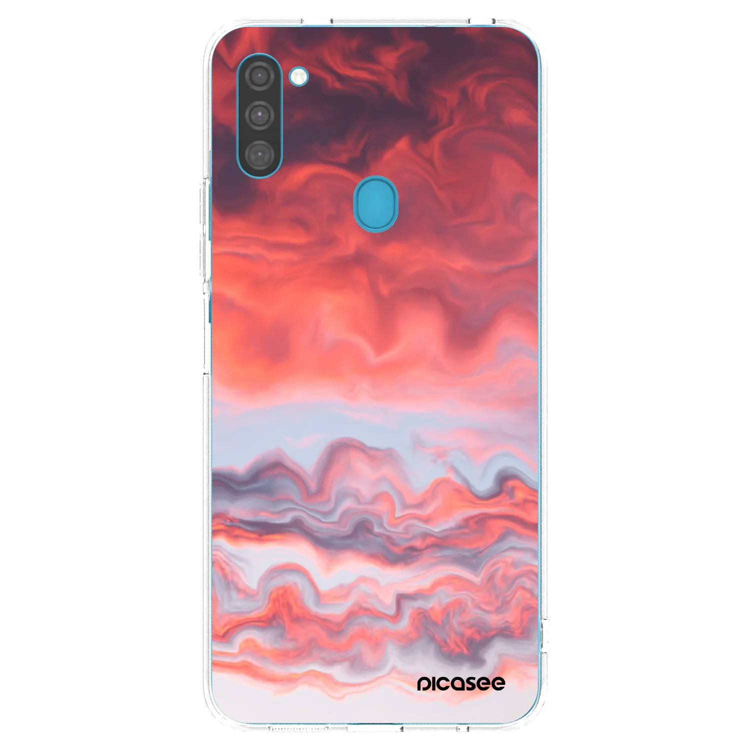 Picasee διαφανής θήκη σιλικόνης Samsung Galaxy M11 - Sunset