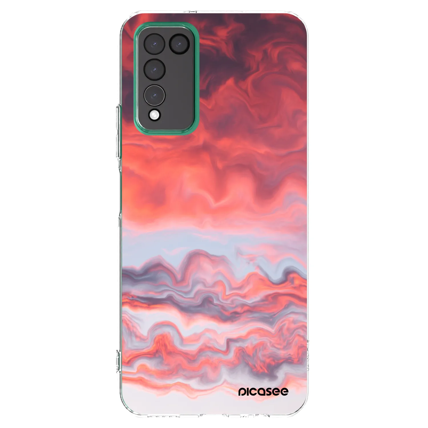 Picasee διαφανής θήκη σιλικόνης Honor 10X Lite - Sunset
