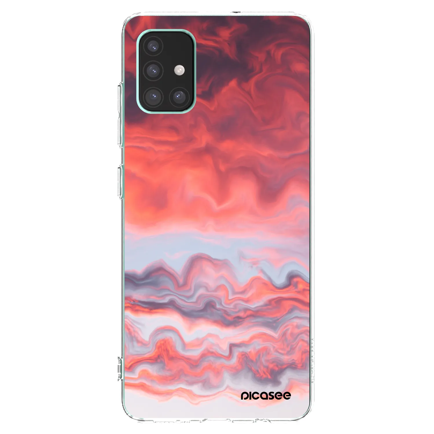 Picasee διαφανής θήκη σιλικόνης Samsung Galaxy M51 M515F - Sunset