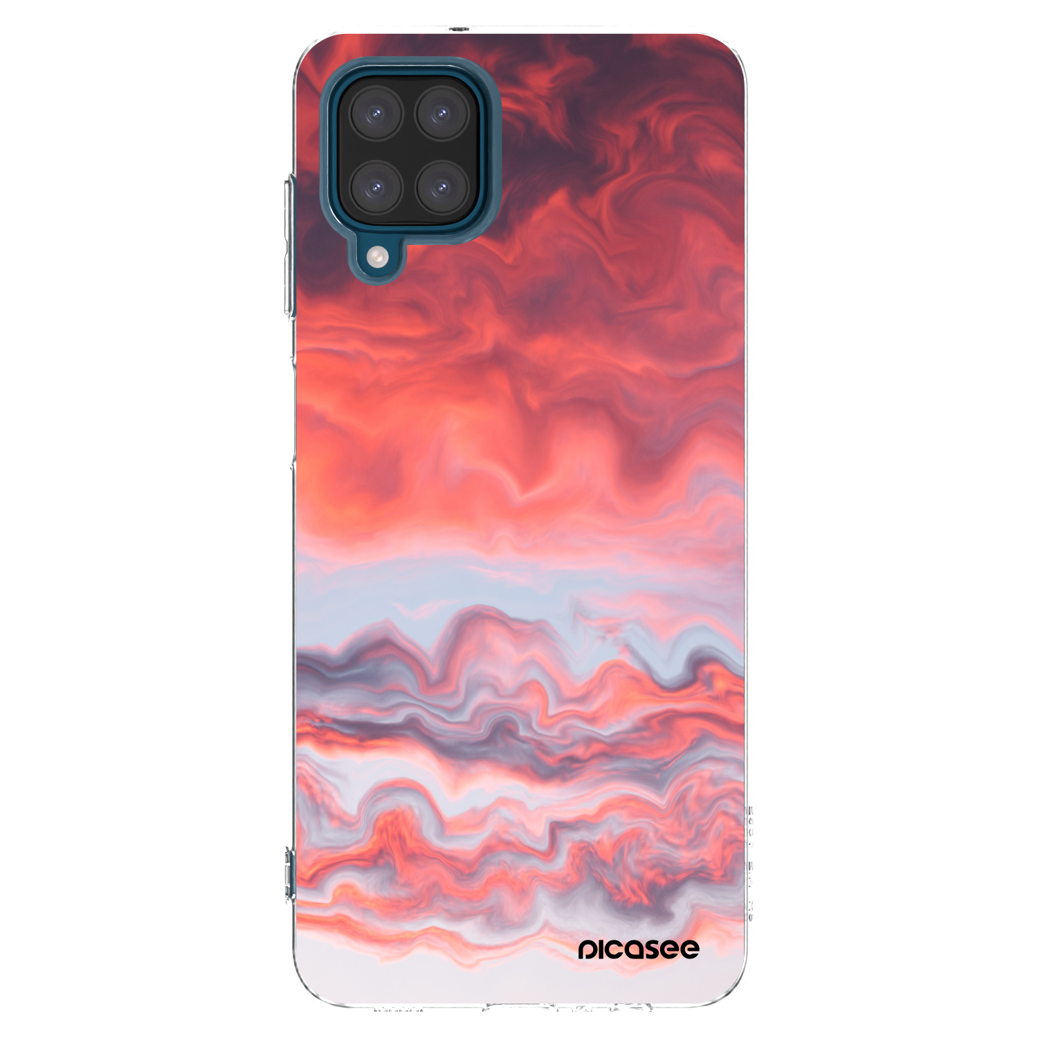 Picasee διαφανής θήκη σιλικόνης Samsung Galaxy A12 A125F - Sunset