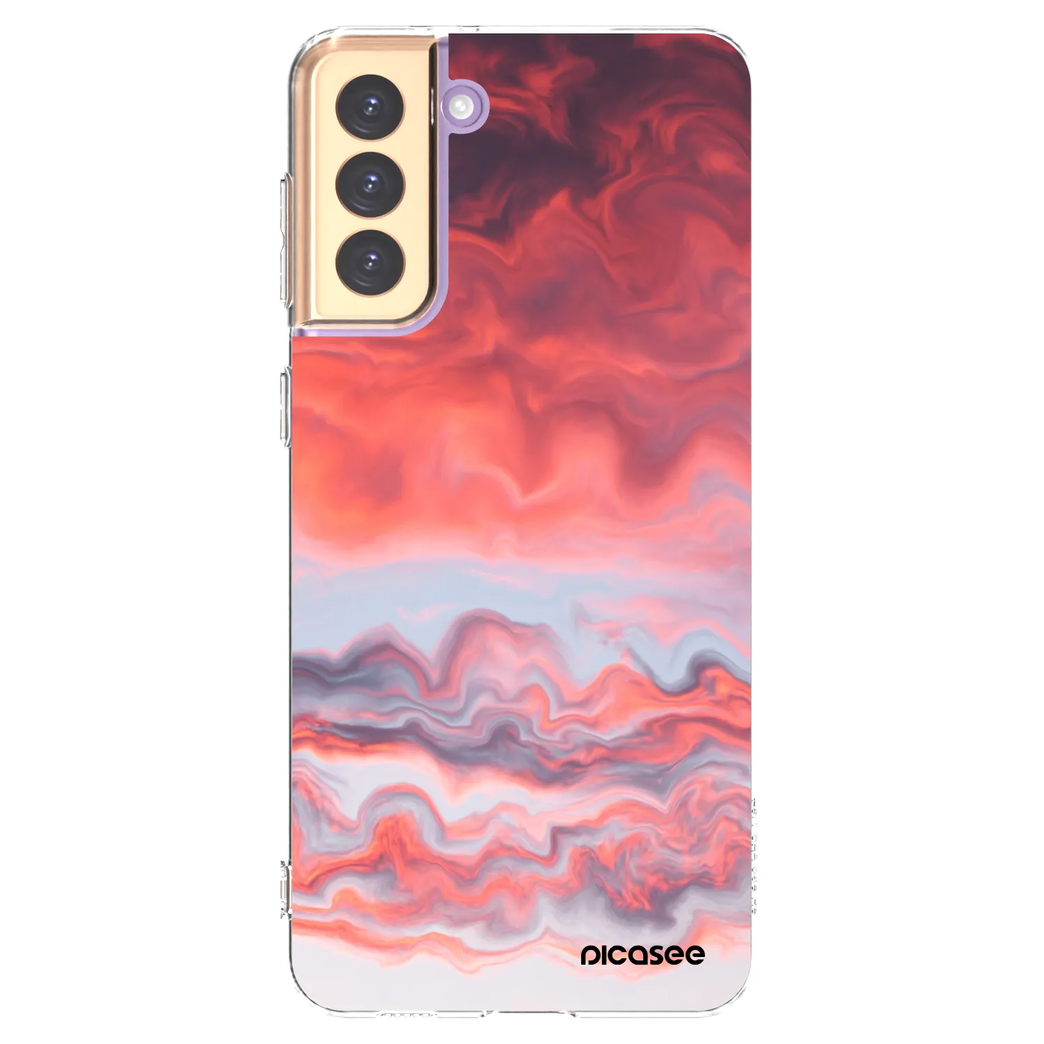 Picasee διαφανής θήκη σιλικόνης Samsung Galaxy S21+ 5G G996F - Sunset