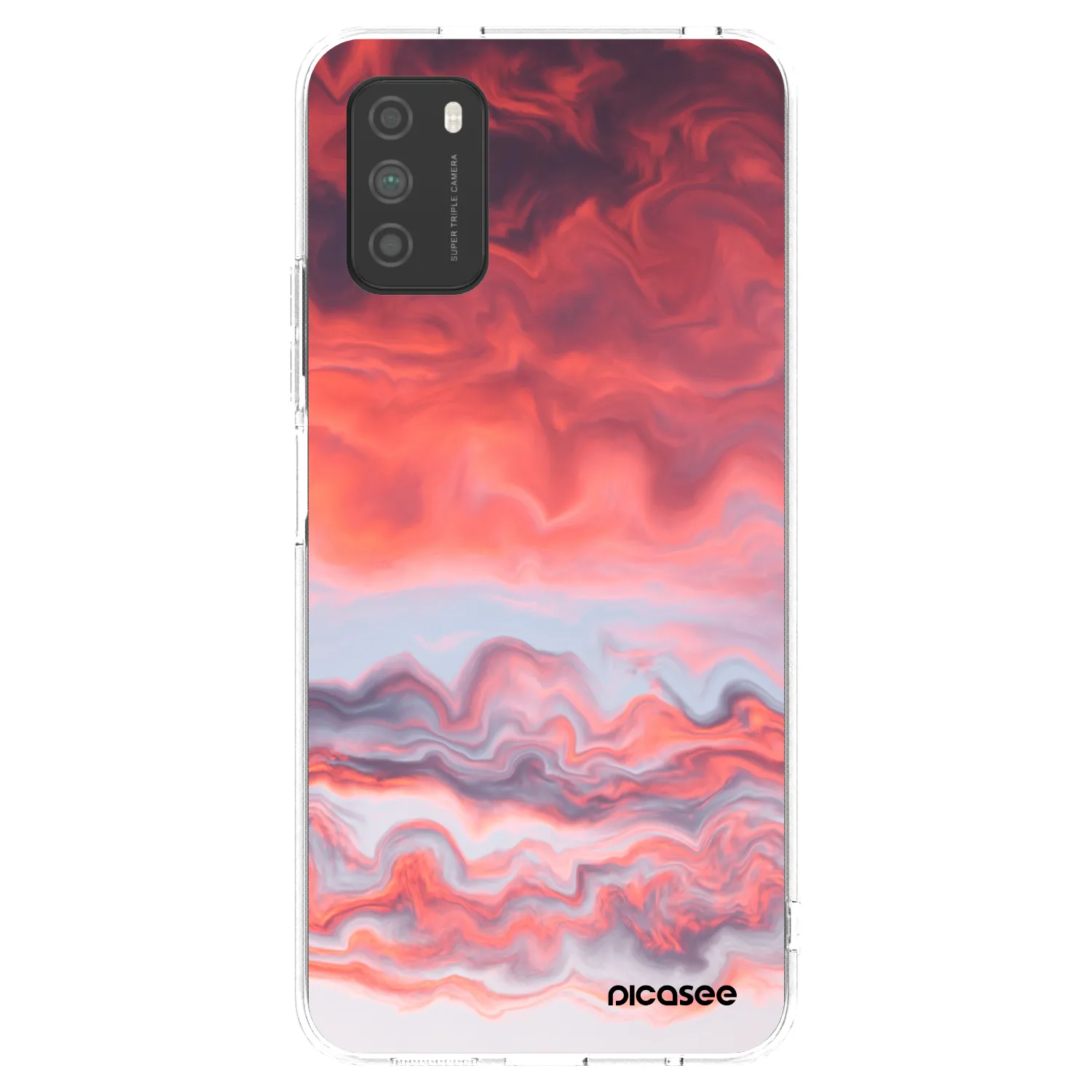 Picasee διαφανής θήκη σιλικόνης Xiaomi Poco M3 - Sunset