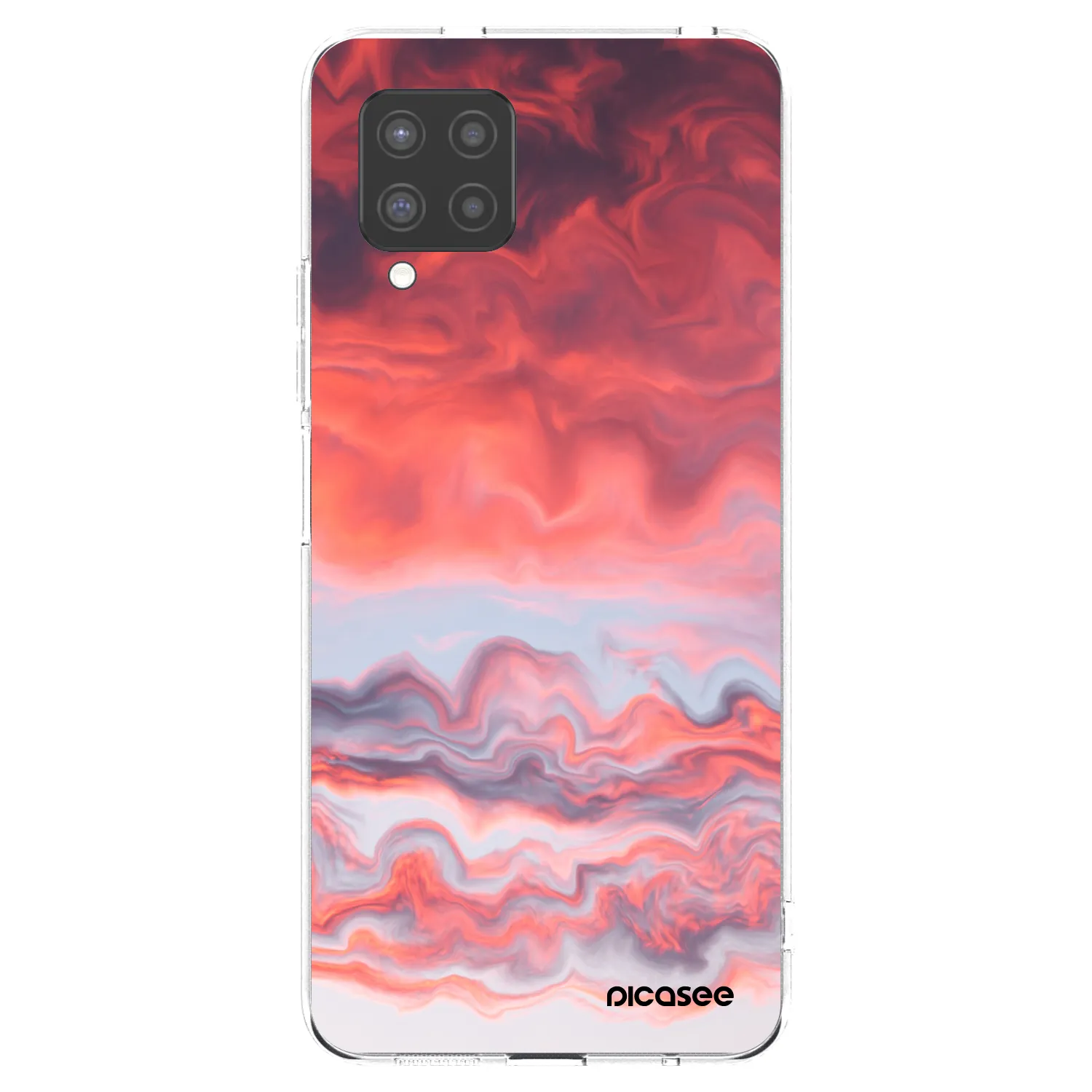 Picasee διαφανής θήκη σιλικόνης Samsung Galaxy A42 A426B - Sunset