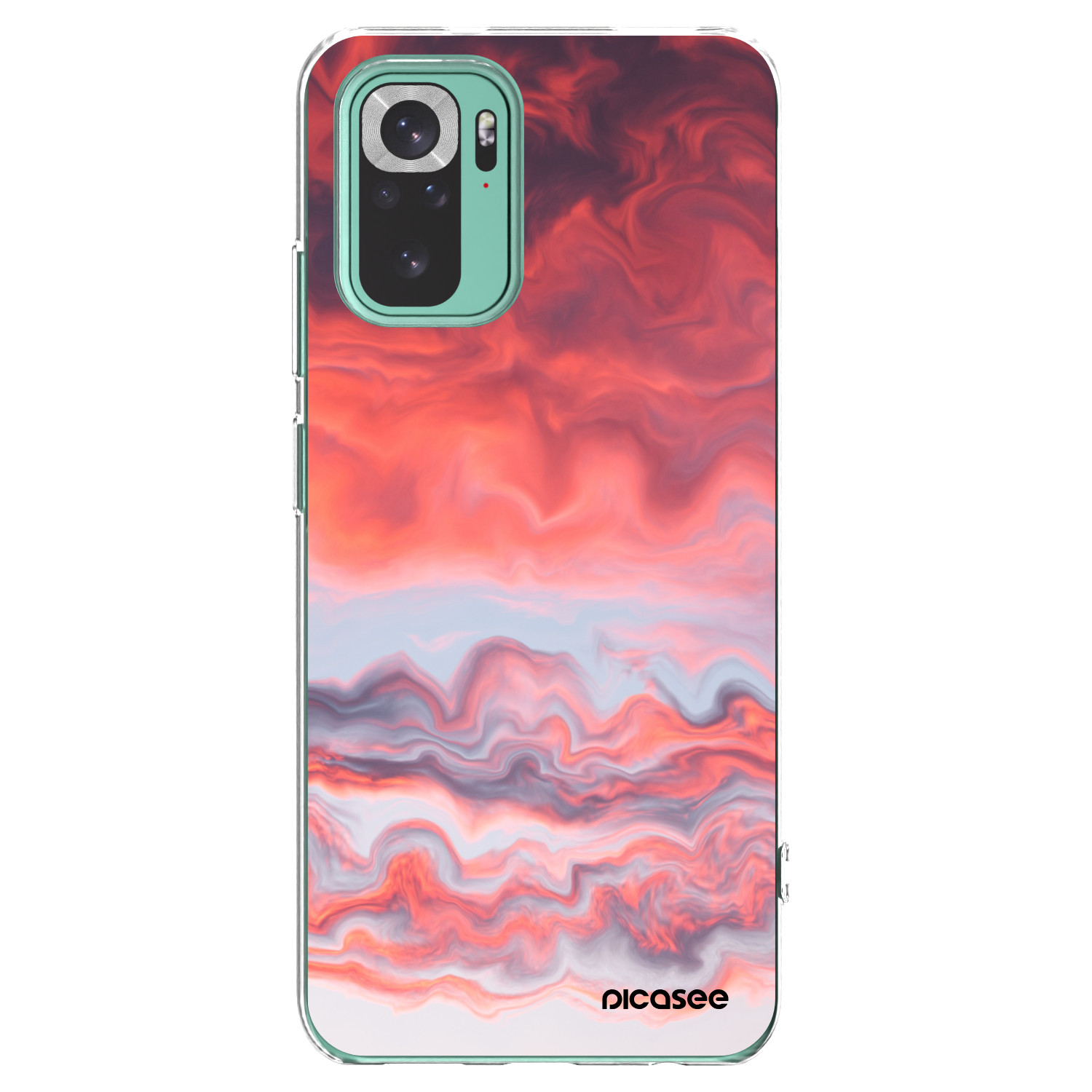 Picasee διαφανής θήκη σιλικόνης Xiaomi Redmi Note 10 Pro - Sunset