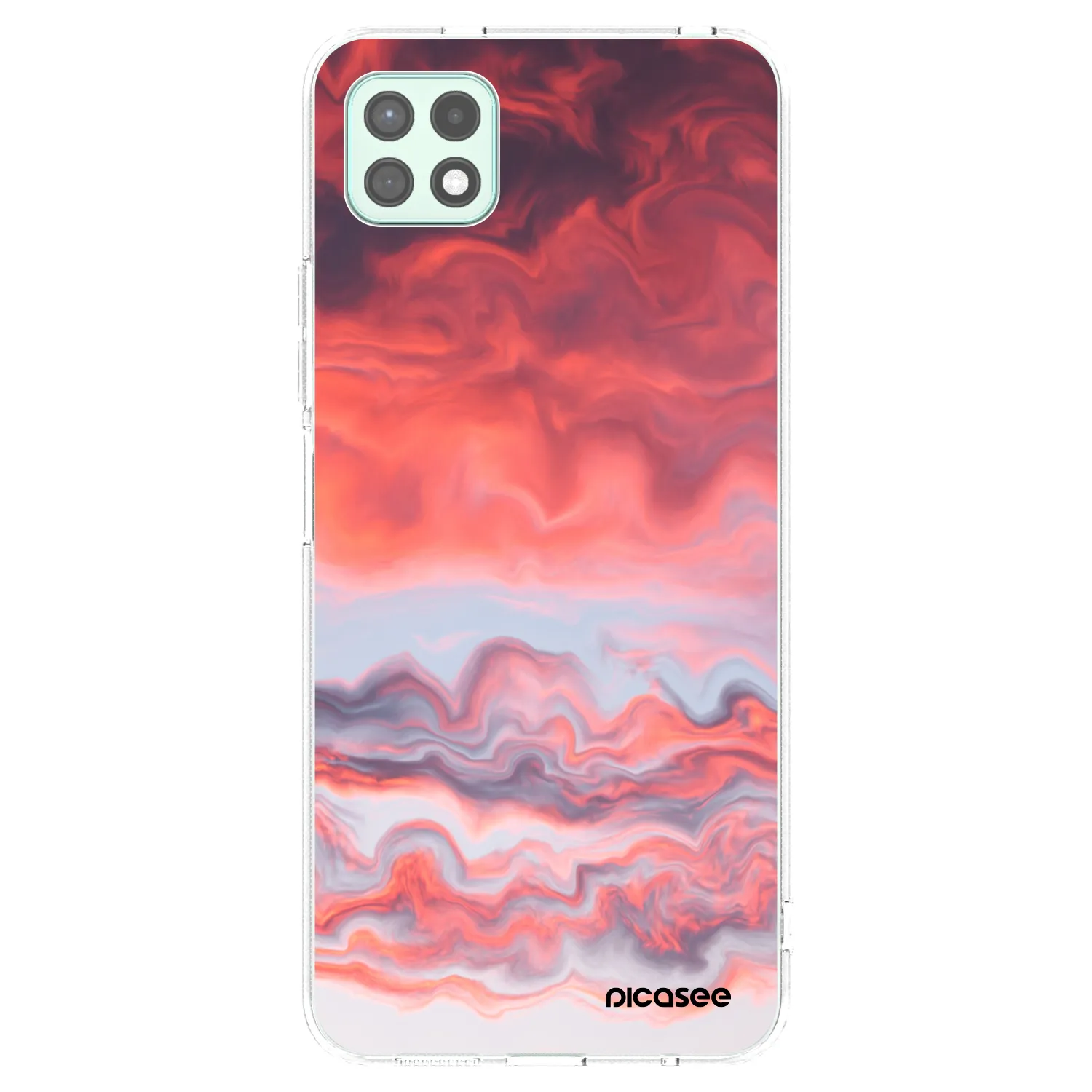 Picasee διαφανής θήκη σιλικόνης Samsung Galaxy A22 A226B 5G - Sunset