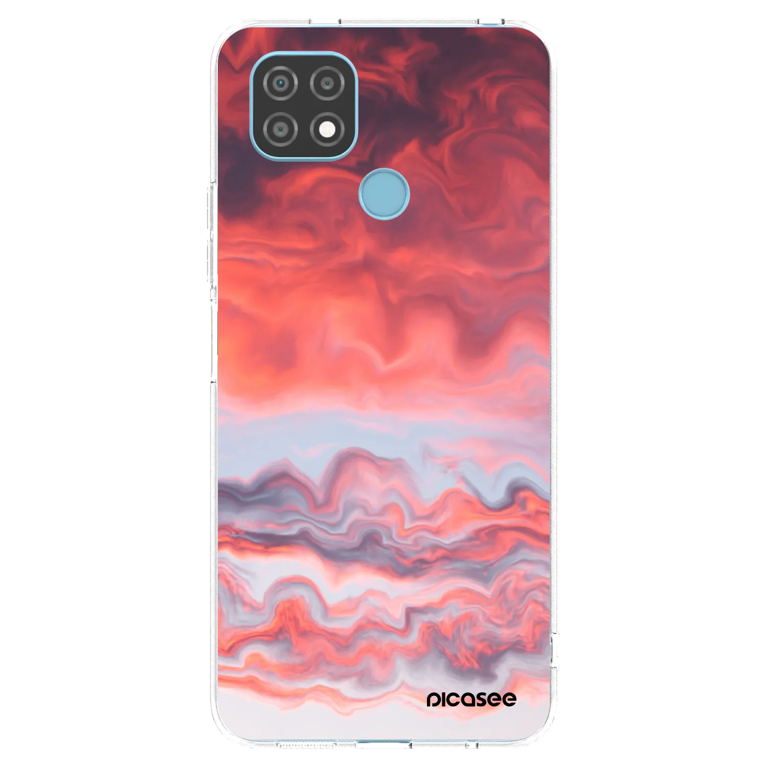 Picasee διαφανής θήκη σιλικόνης Realme C21 - Sunset