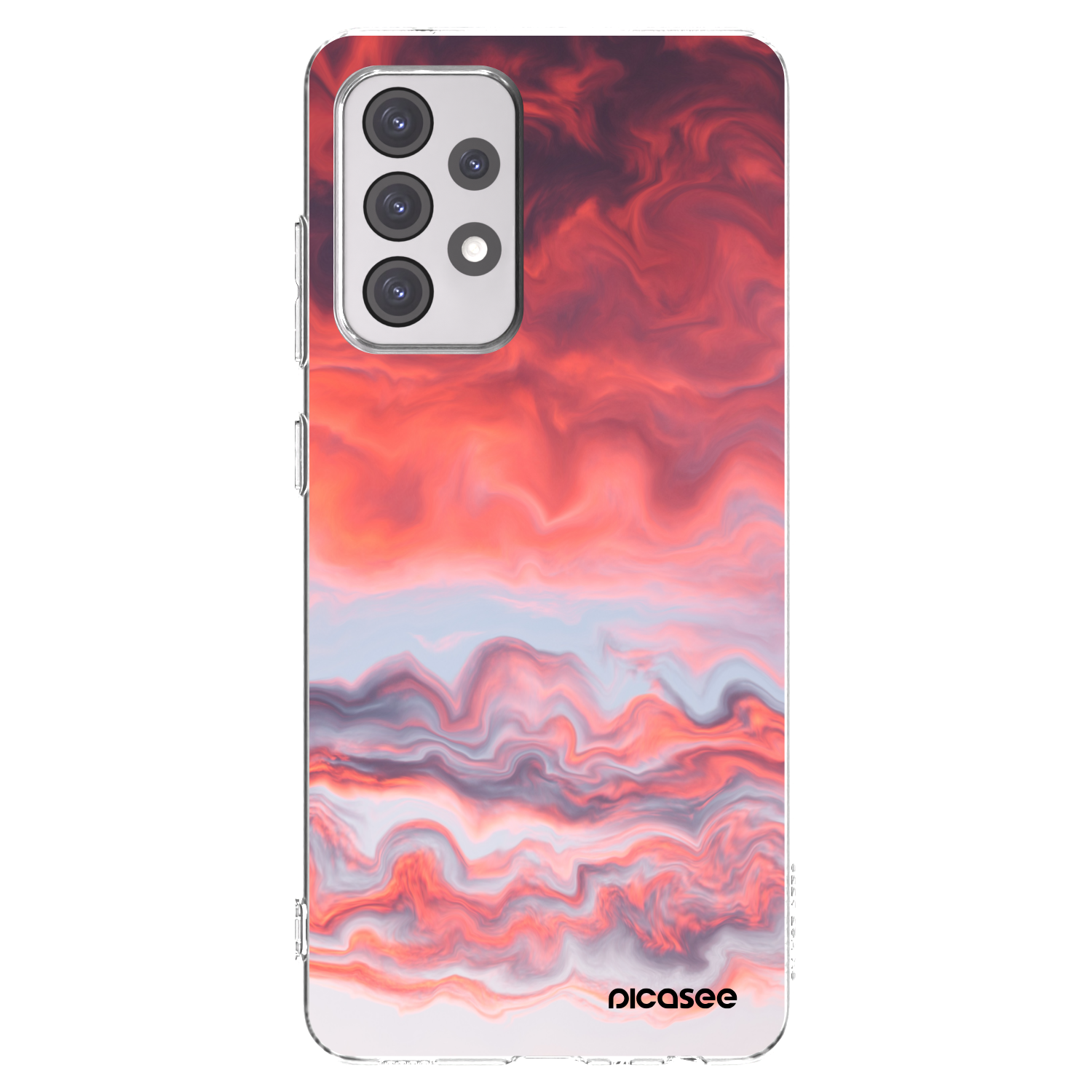 Picasee διαφανής θήκη σιλικόνης Samsung Galaxy A52s 5G A528B - Sunset
