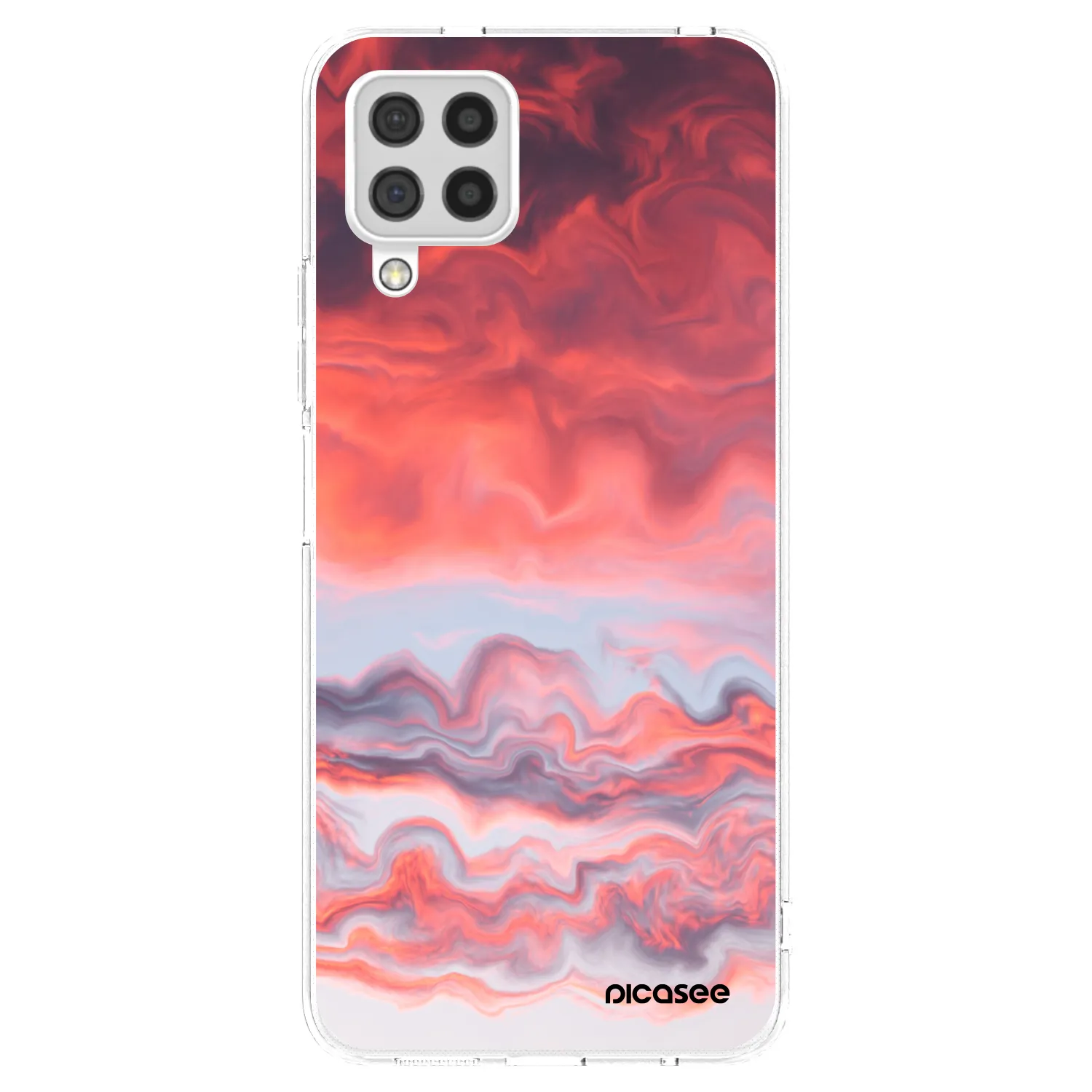Picasee διαφανής θήκη σιλικόνης Samsung Galaxy A22 A225F 4G - Sunset