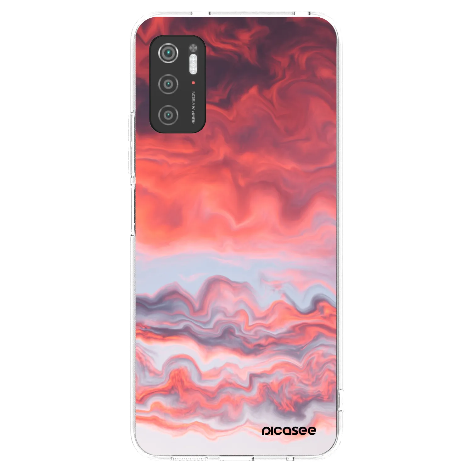 Picasee διαφανής θήκη σιλικόνης Xiaomi Poco M3 Pro 5G - Sunset