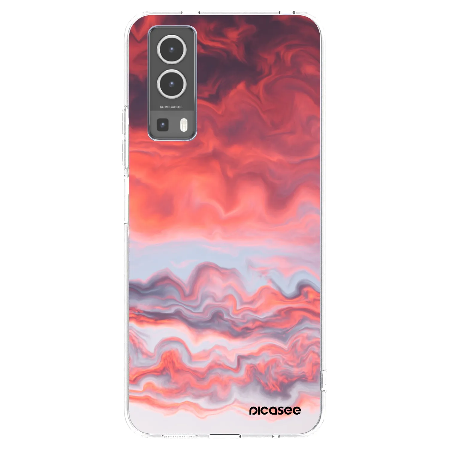 Picasee διαφανής θήκη σιλικόνης Vivo Y72 5G - Sunset