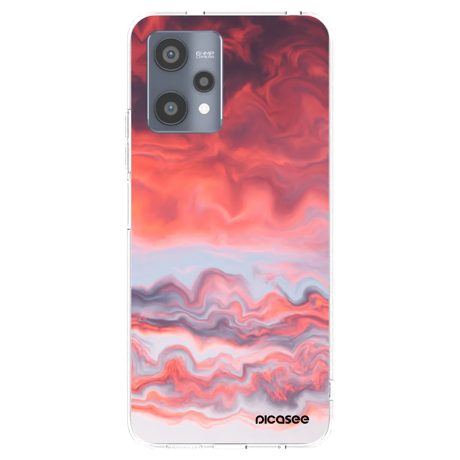Picasee διαφανής θήκη σιλικόνης Realme 9 Pro 5G - Sunset