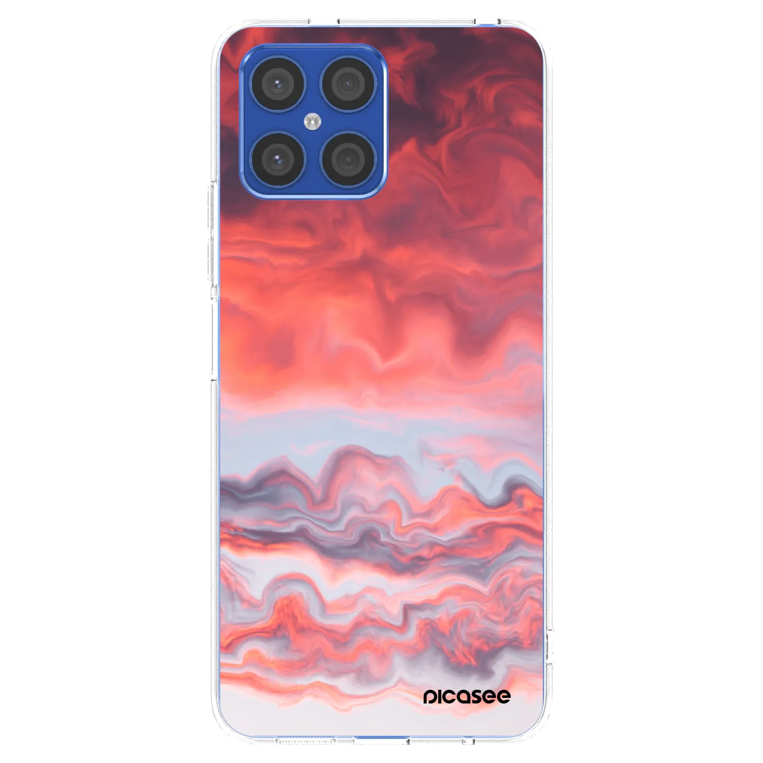 Picasee διαφανής θήκη σιλικόνης Honor X8 4G - Sunset